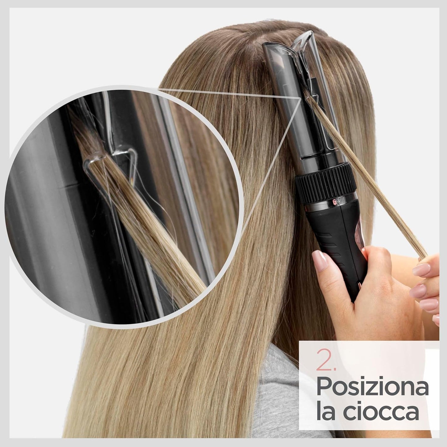 BaByliss C1031E Curl Secret Lite Automatic Curl Curl with Auto Curl Technology, Ceramic Coating, 3 Curl Directions, 5 Temp, 3 Stroke Times, Auto-Curl Technology, Multi-Voltage