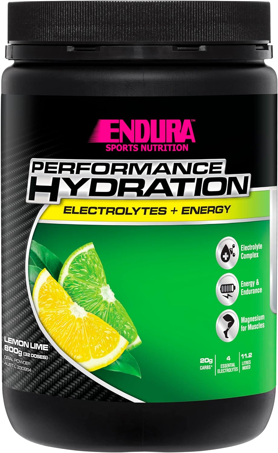 Endura Rehydration Electrolyte Powder - Performance Fuel - Lemon Lime Flavoured - 800g