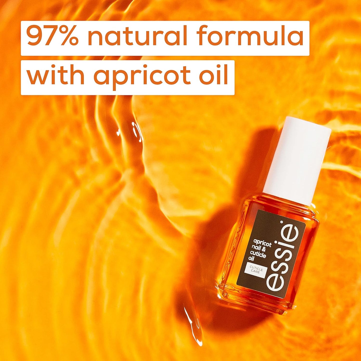 essie, nail treatment, nourishing and softening, apricot nail & cuticle oil, 13.5 ml