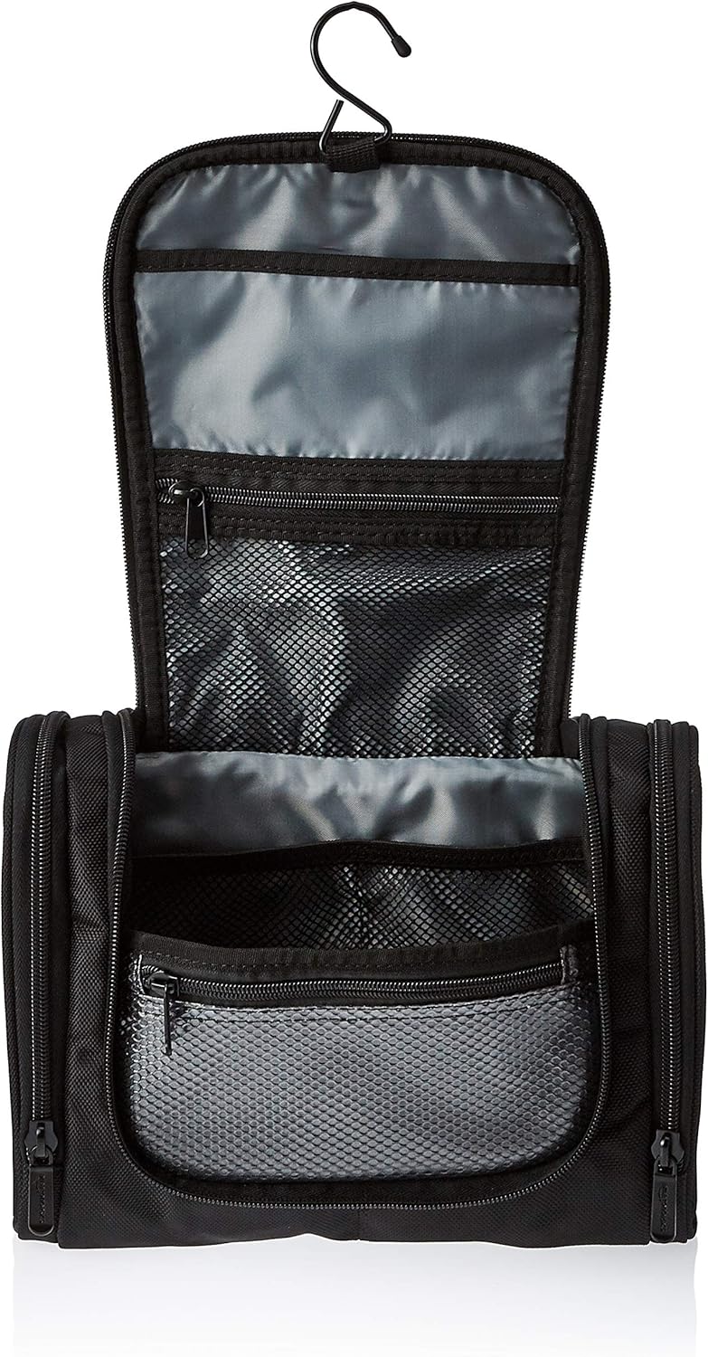 Amazon Basics Hanging, Travel Toiletry Bag Organizer, Shower Dopp Kit