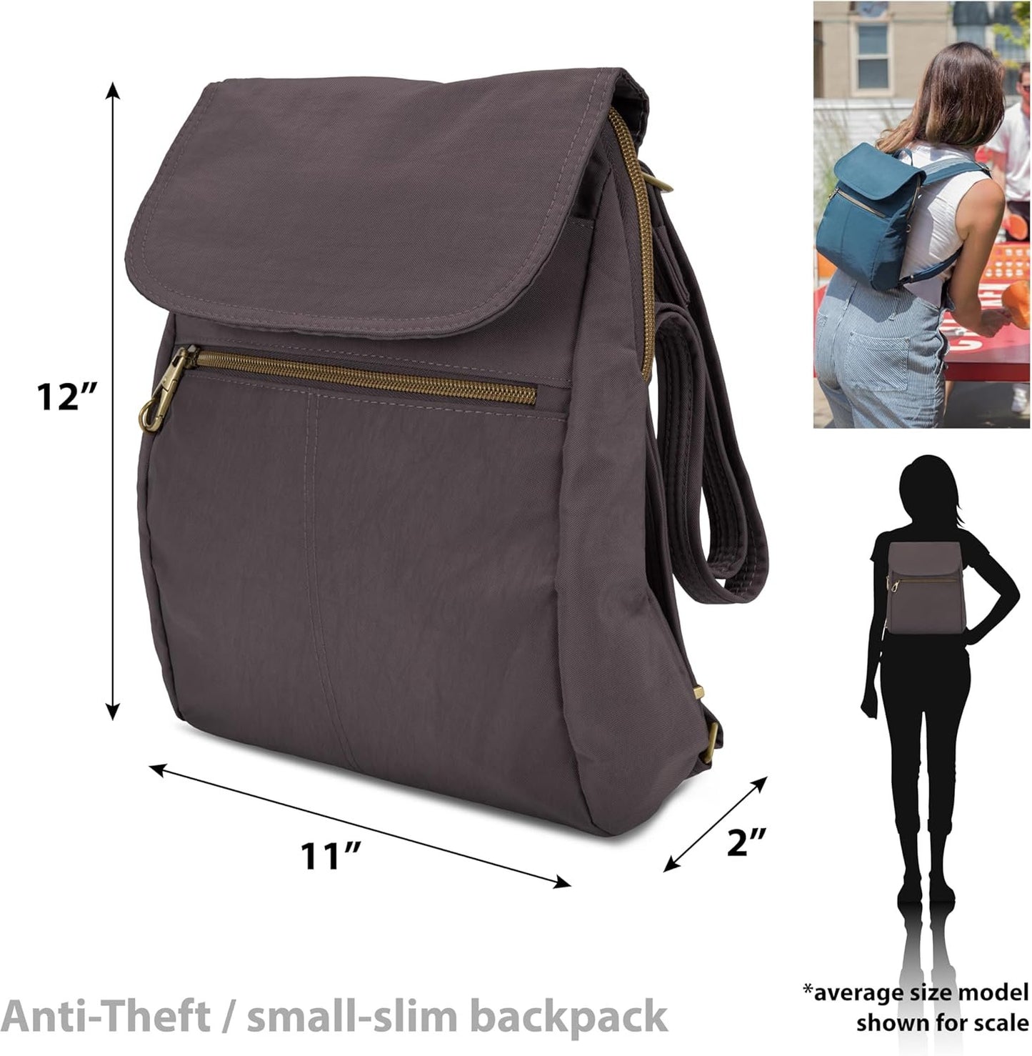 Travelon luggage Travelon Anti-theft Signature Slim BackpackBackpack