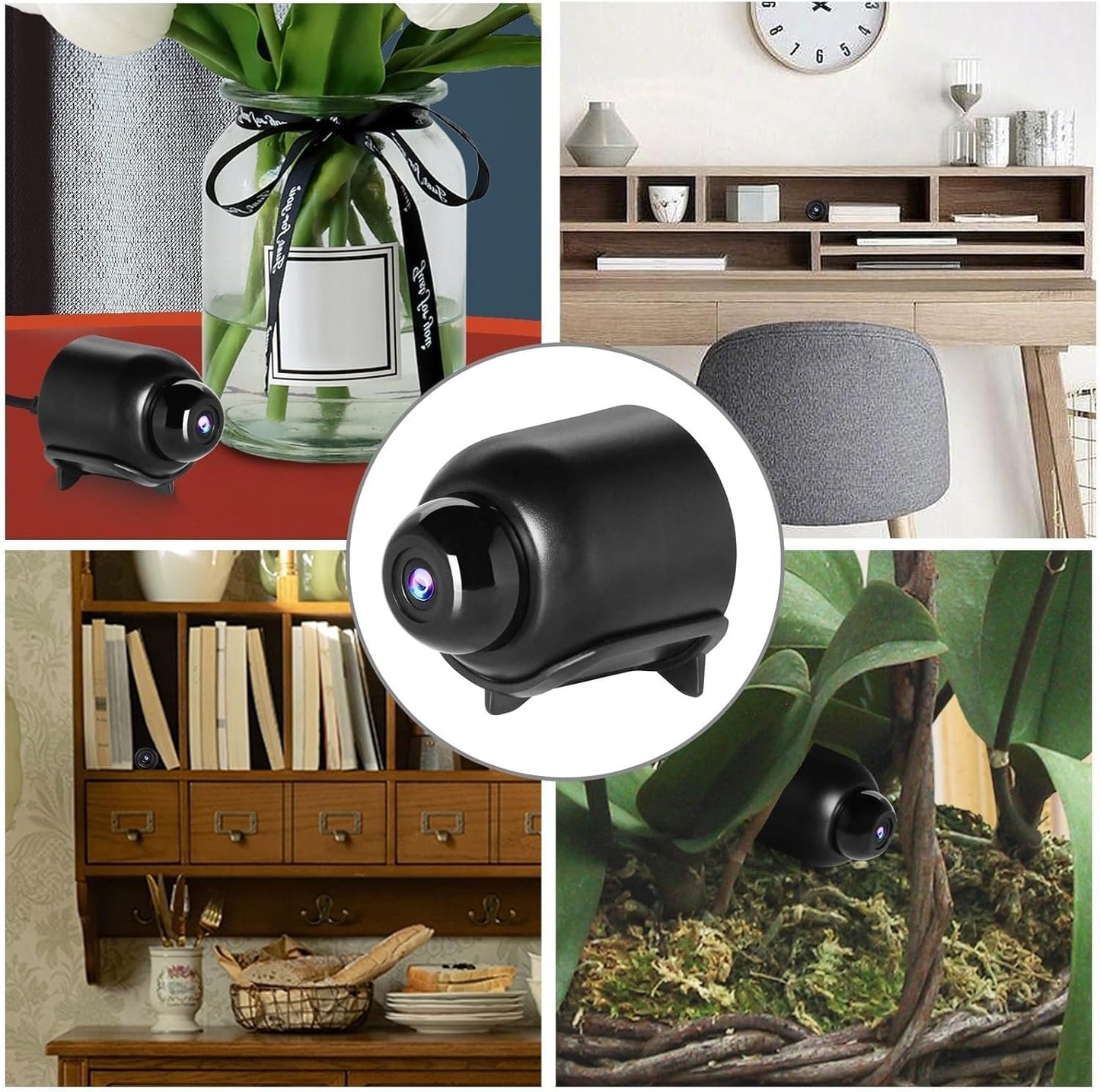 2025New Smallest Wireless WiFi Camera Night Vision,HD1080P Spy Camera,Smart Home Camera,Portable Baby Monitor Camera,Pet Camera with Night Vision,Motion Detection,Cloud Storage for Security with iOS