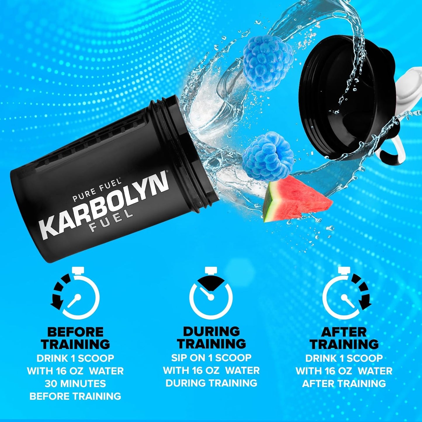 EFX Karbolyn Fuel Perormance Carb 1kg - Blue Razz Watermelon, 1kg, Blue Razz Watermelon1 kilograms