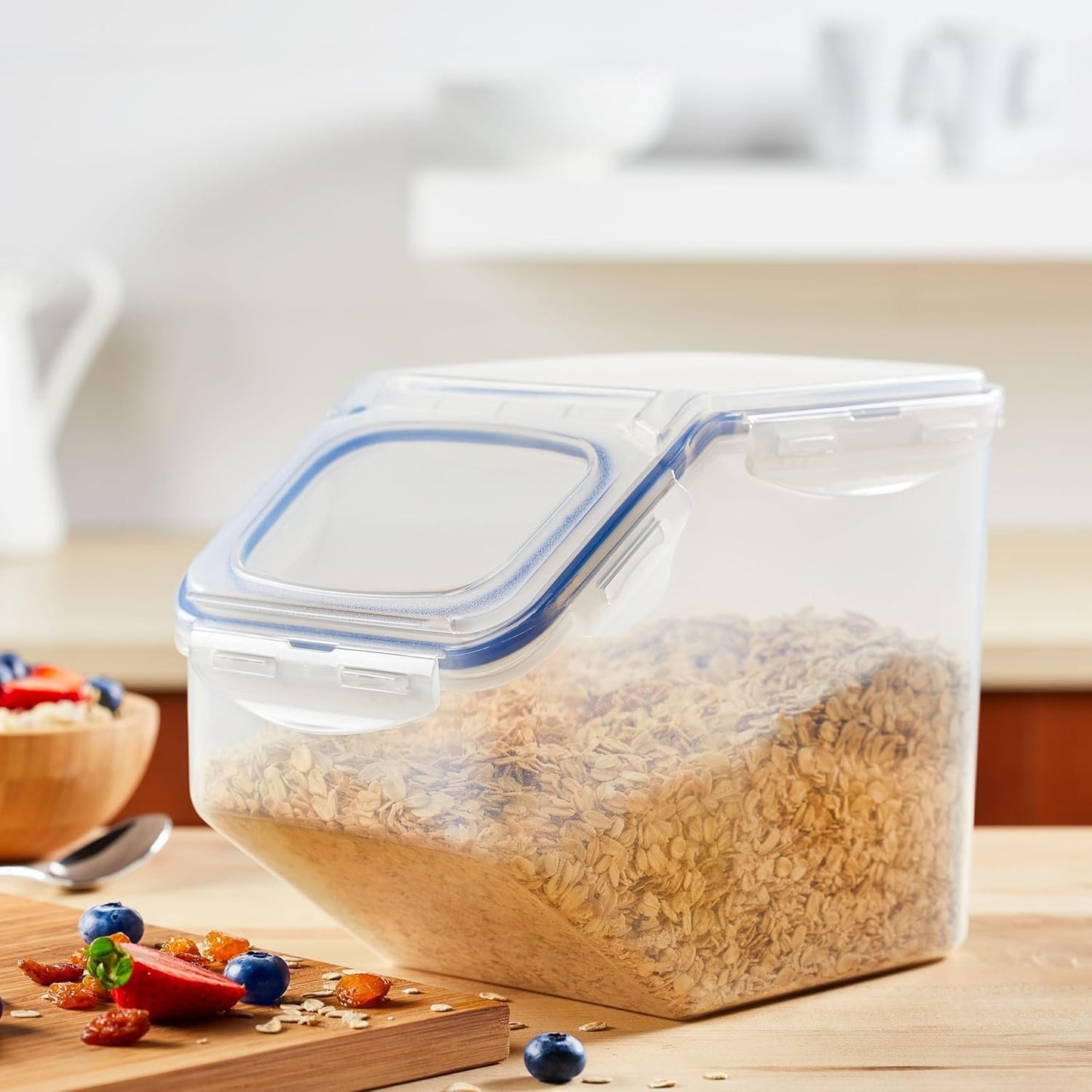 Lock & Lock HPL700 Classic 5 Litre Rice Case, Clear
