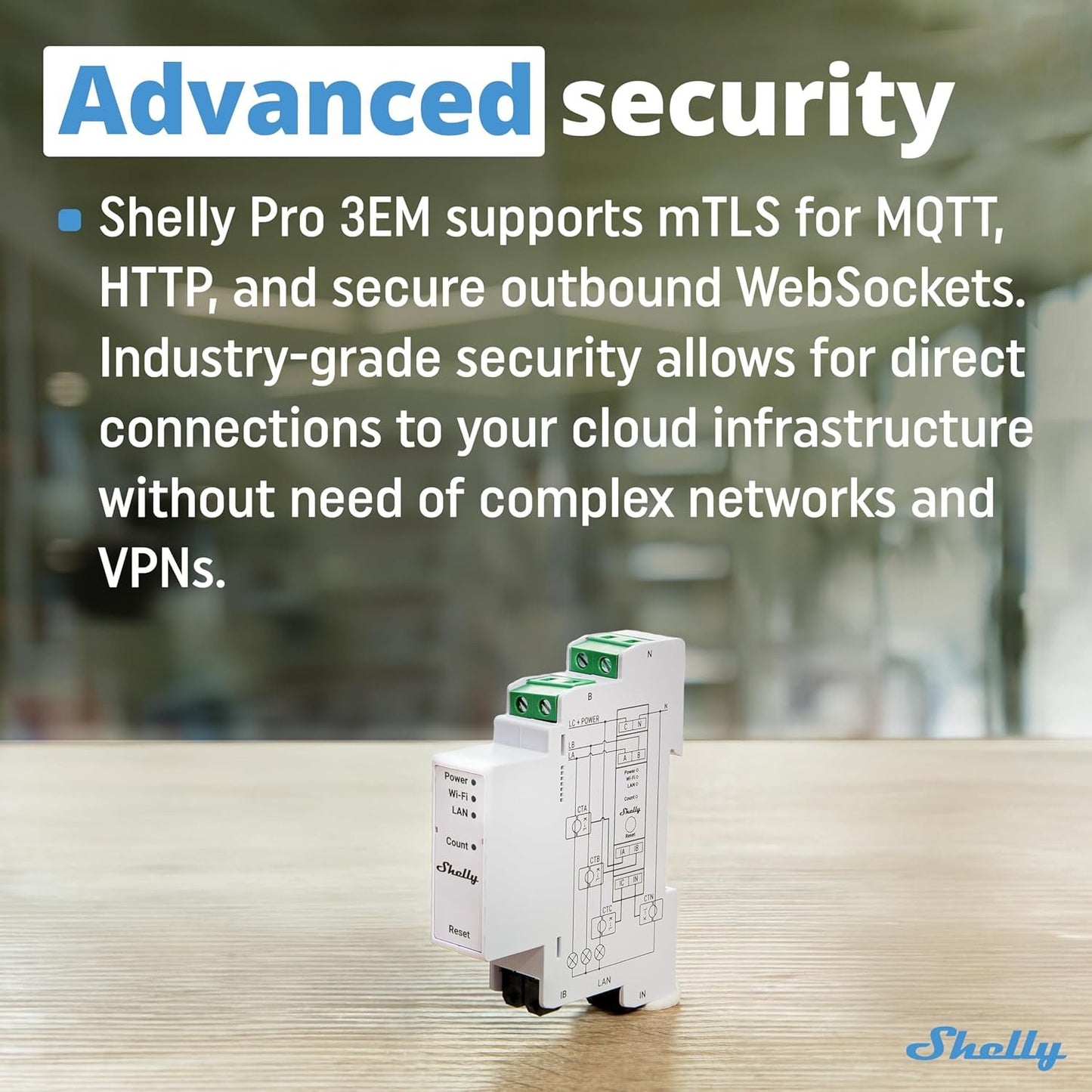 Shelly Pro 3EM (120A) | WiFi & Bluetooth 3-Phase Smart Energy Meter | 2-Way Consumption | Home Automation | Compatible with Alexa & Google Home | iOS Android App | No Hub Required | Solar Panels