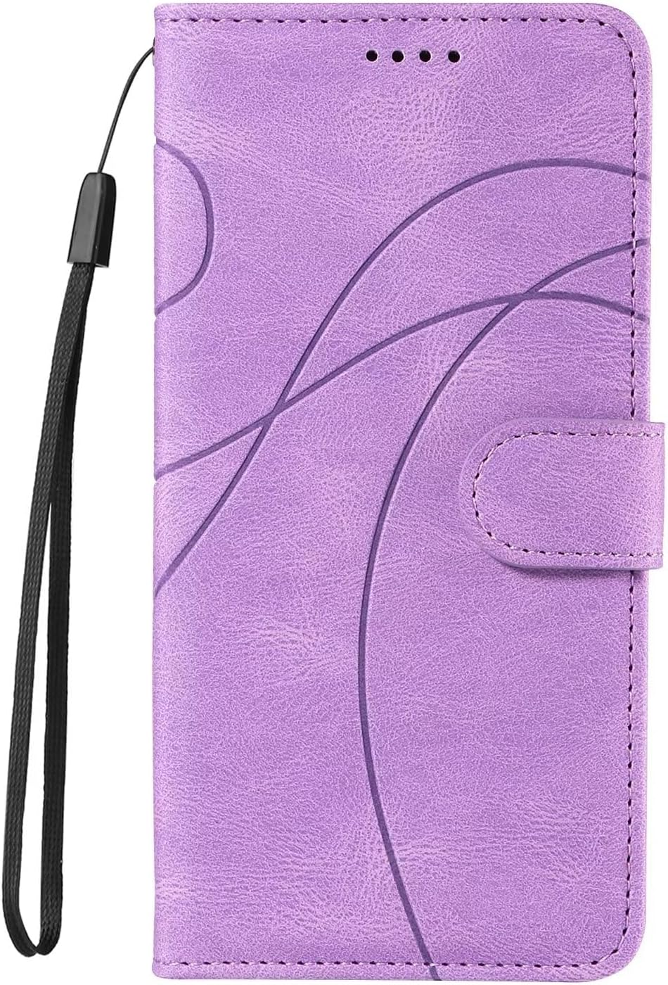 Ttianfa Compatibile for Case Oppo Find X5 Lite, 2 in 1 Leather Wallet Magnetic Flip Cover with Credit Card Holder, Shockproof Folio Kickstand Phone Case-Purple