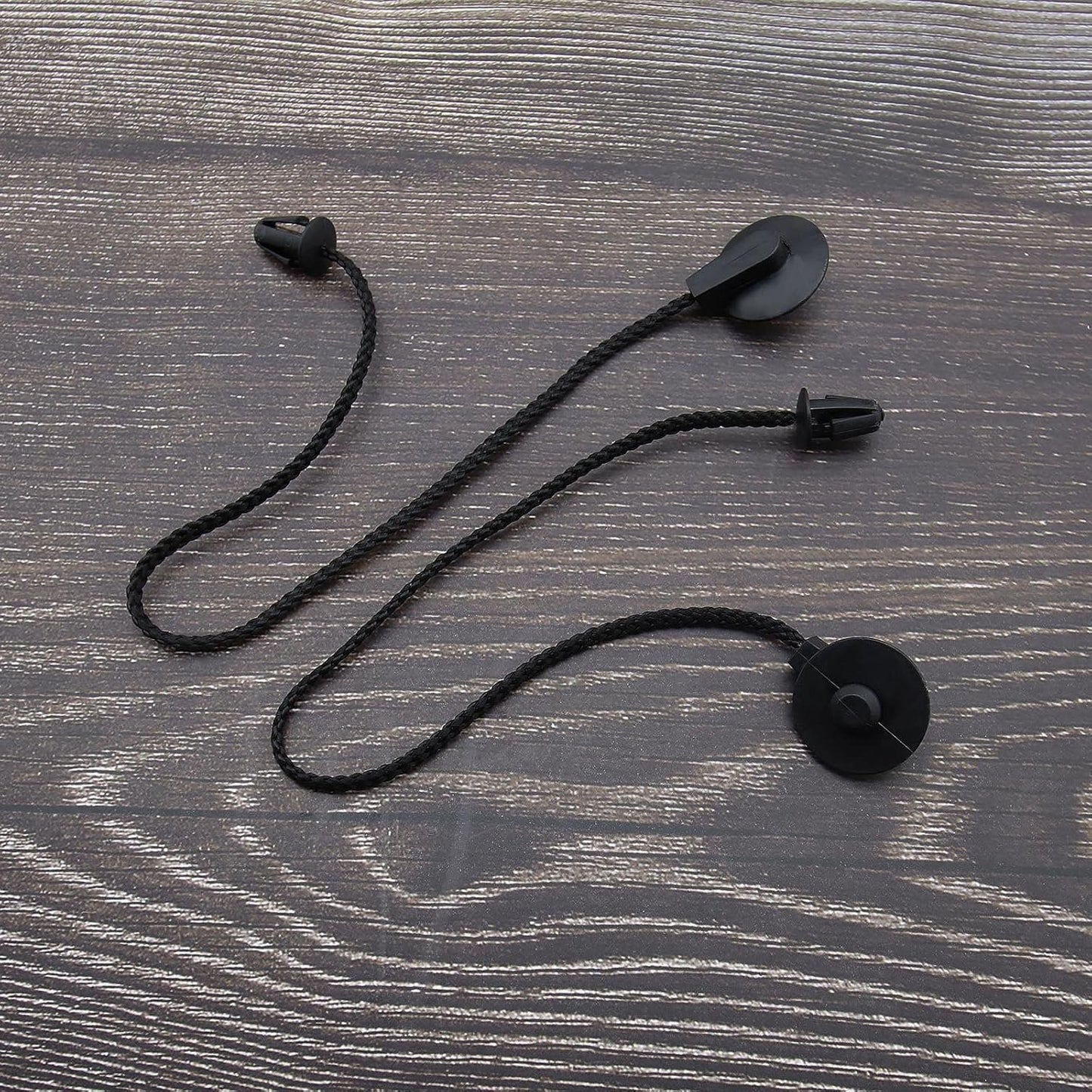 SING F LTD 2pcs Parcel Shelf String Rear Trunk Storage Bag Tray Straps Plastic CV6Z5846538A Compatible with MK3 Hatchback 2012-2018 Black