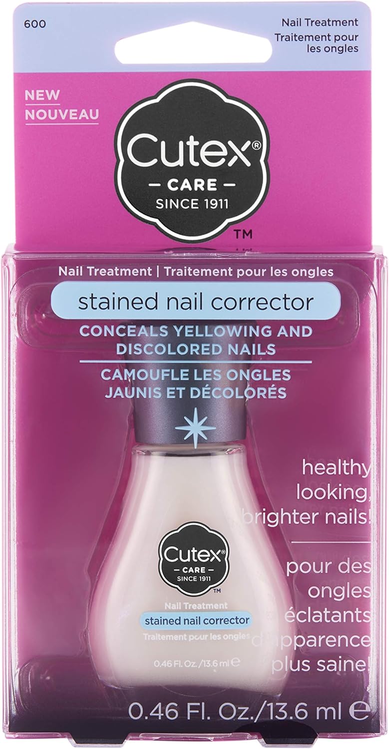Cutex Stained Nail Corrector Treatment Nail Care Treatment Corrector Stained Nails for Yellow Spots and Off Colour Nails - 15ml