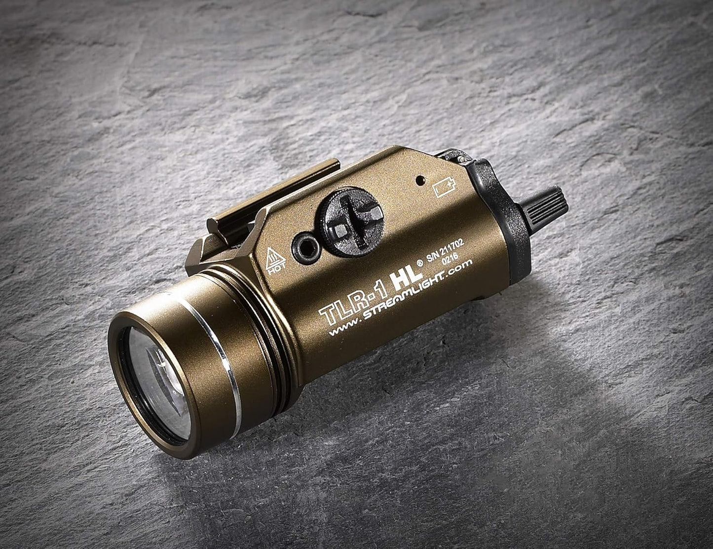 Streamlight High Lumen Rail Mounted Tactical Light, Flat Dark Earth Brown, Light Only - 69267