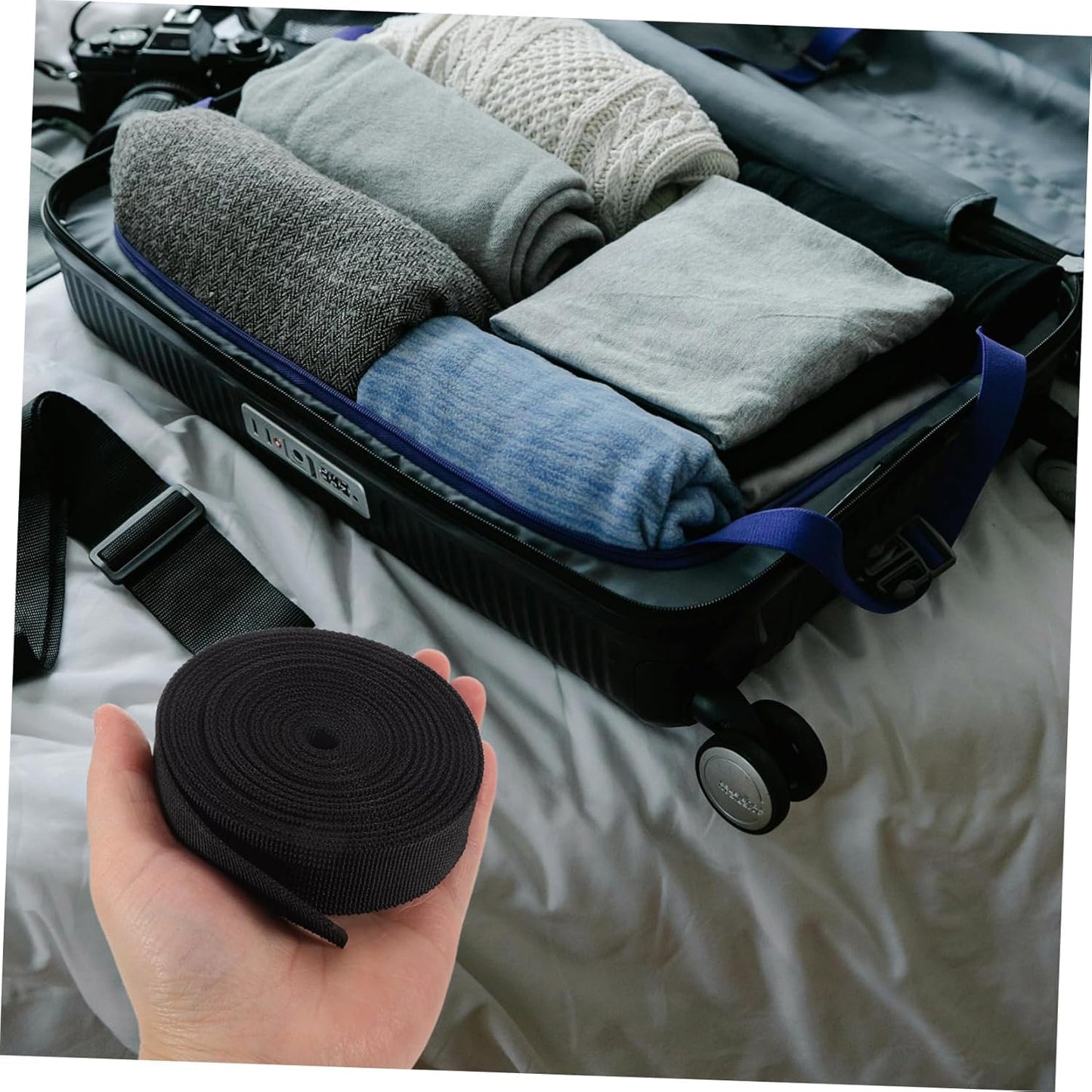 Angoily 1 Set Adjustable Luggage Strap Set Multi Functional System for Efficient Gear Management Secure Travel Companion for Outdoor Activities and Storage