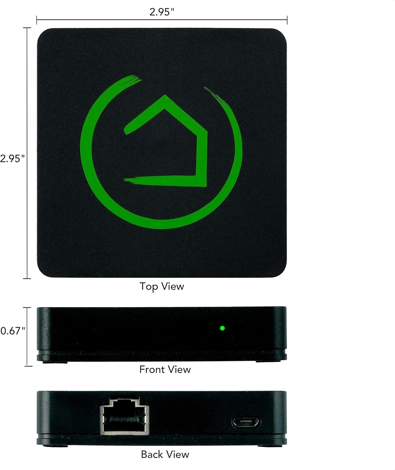 Hubitat Elevation Home Automation Hub - Smart Devices Automated with Local Hub, Personal Data Privacy, More Reliable than Cloud Based Systems. Works with Alexa, Google Home, Lutron, Zigbee, Z-Wave