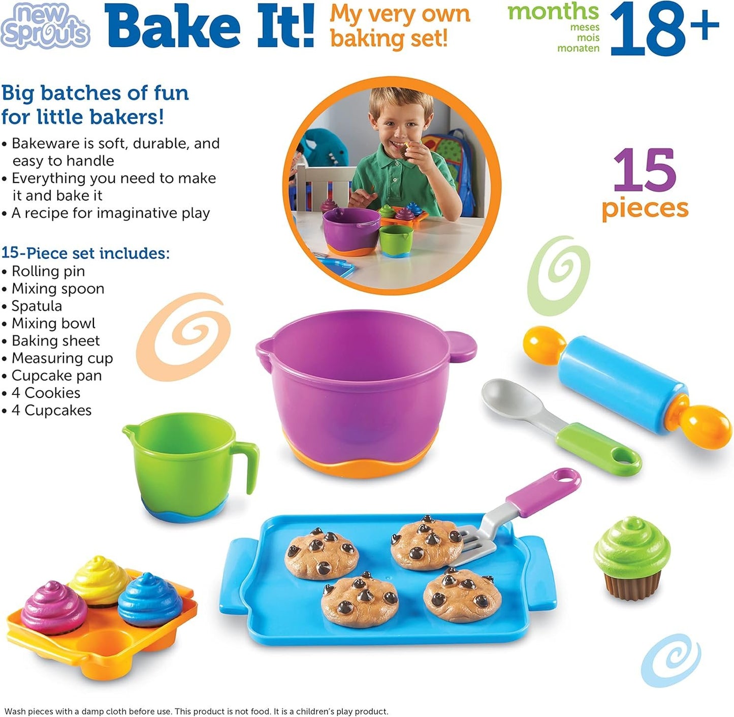Learning Resources LER9258-D New Sprouts Bake It! Toy