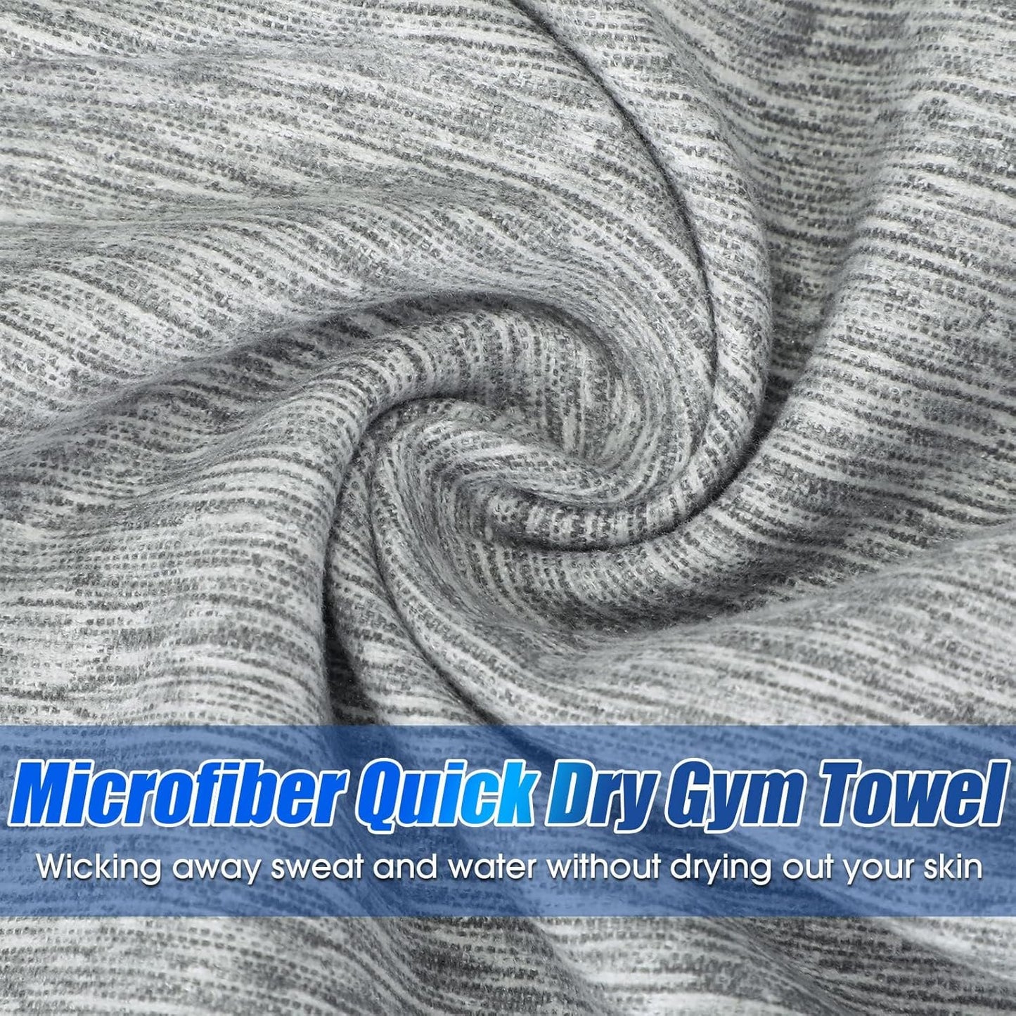 Microfiber Gym Towel Quick Dry Men Women Workout Gear for Body Sweat Sports Exercise Fitness Tennis Running Riding Hiking Camping Yoga Jogging Fishing Working Out Towel