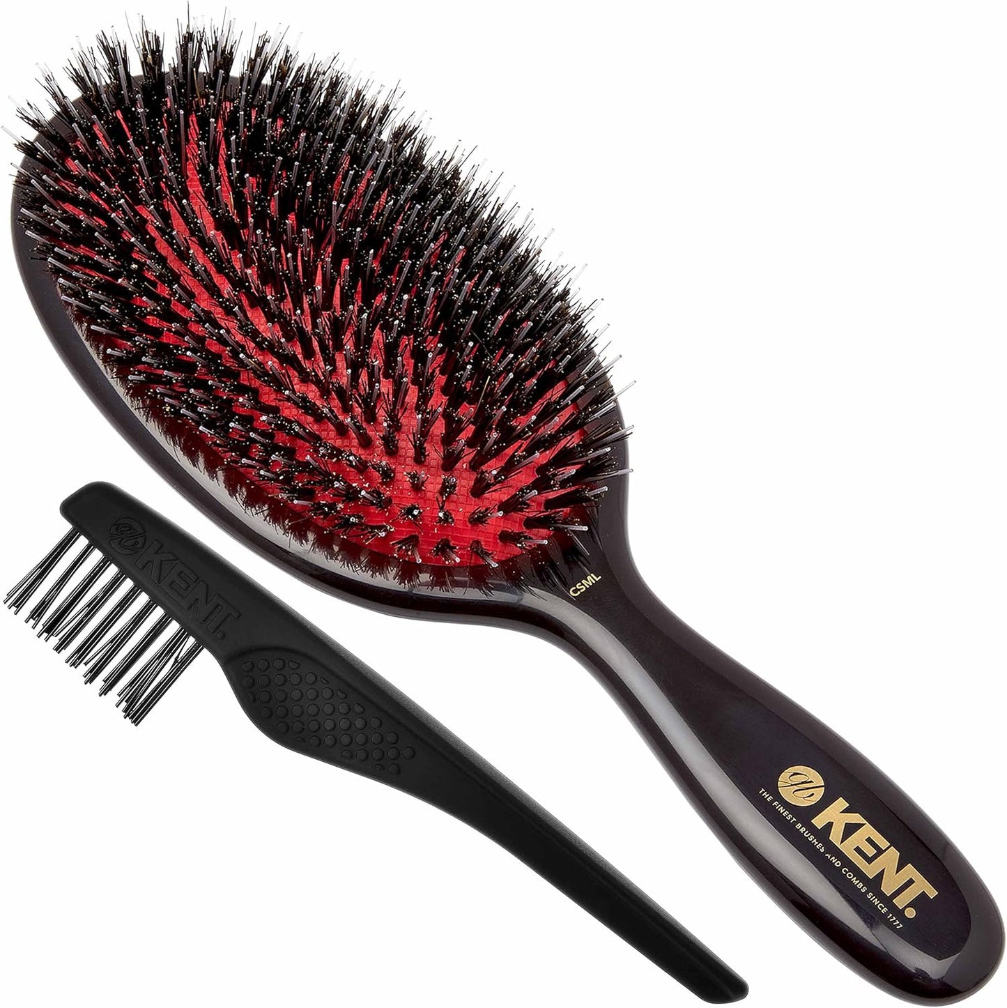 Kent Classic Shine Cushioned Bristle and Nylon Hair Brush, Large