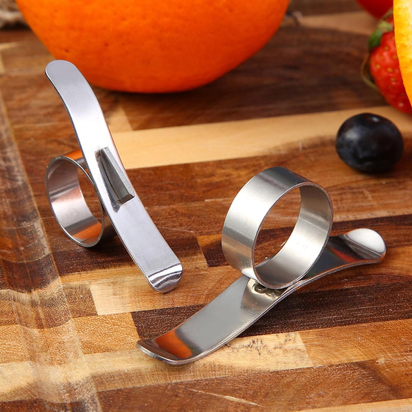 YUEMING 2 Pieces Orange Peelers Fruit Peelers Peeling Tool Citrus Peeling Citrus Remover Stainless Steel Slicer Kitchen Gadget for Orange