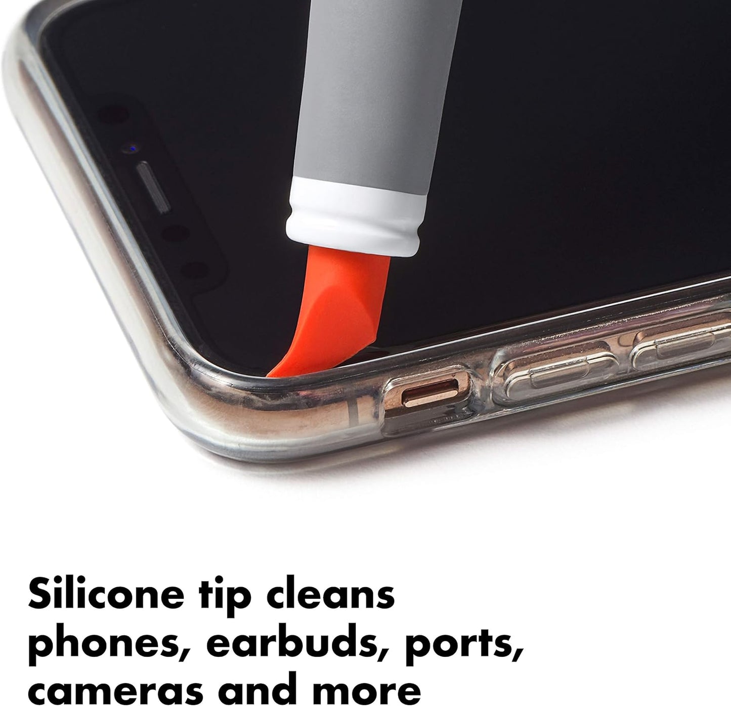OXO Good Grips Silicone Electronics Cleaning Brush, Grey