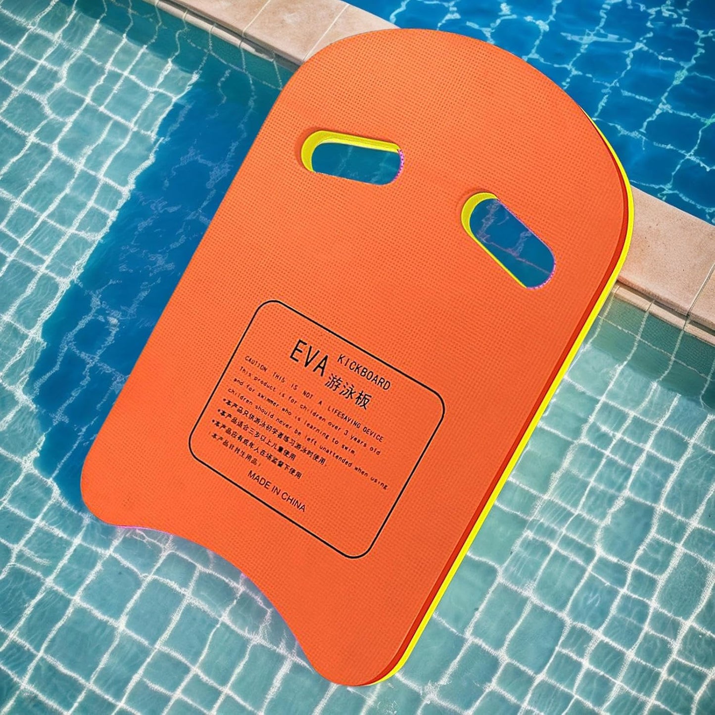 Swimming Training Board, Safety U Shape Flotation Device, Non-Slip Floating Water Exercise Gear for Fitness Lessons Pool Workout Beach Learning Swim Practice, Blue, 45x29x2.8cm