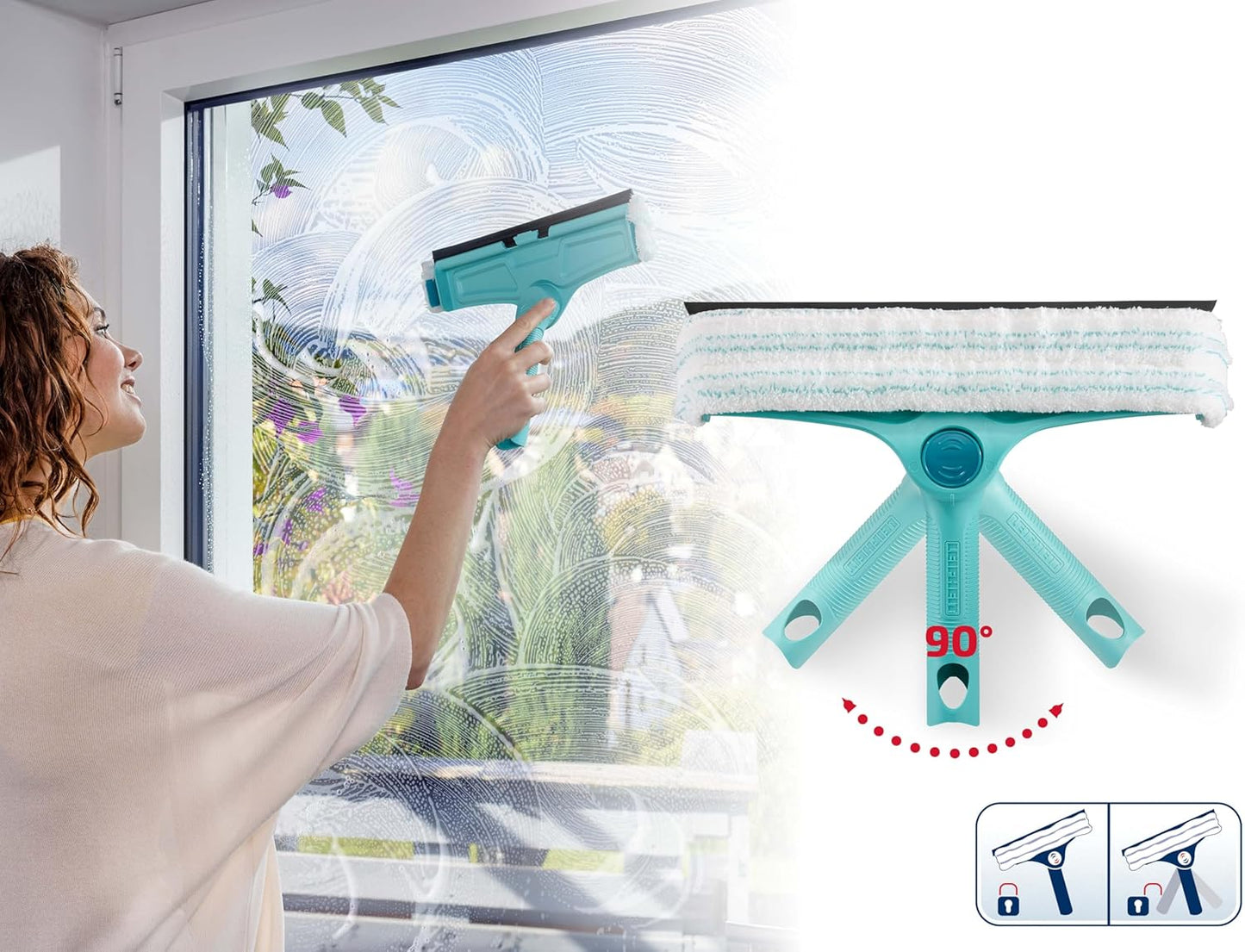 Leifheit Window Wiper W&F Cleaner L micro duo