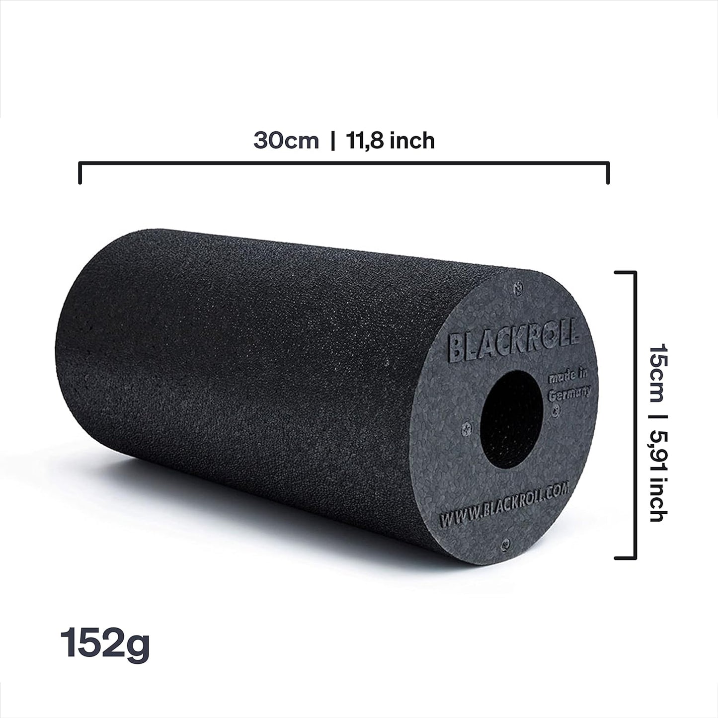 BLACKROLL® STANDARD Original Foam Roller for Self-Massage Back and Neck, Muscle Massage Roller for Functional Training, 30 cm