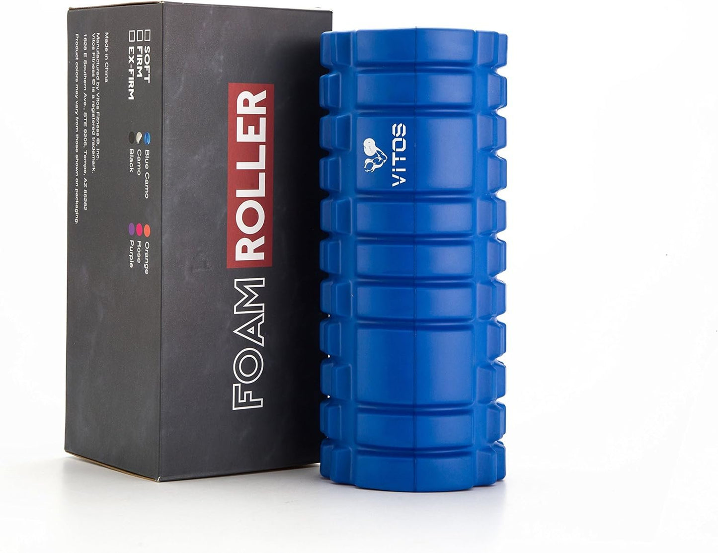 Massage Foam Roller | Exercise Stretch Massage Tool Deep Tissue Fitness Stretching Pilates Yoga Muscles Back Thigh Relief Smooth Firm Sport Therapy