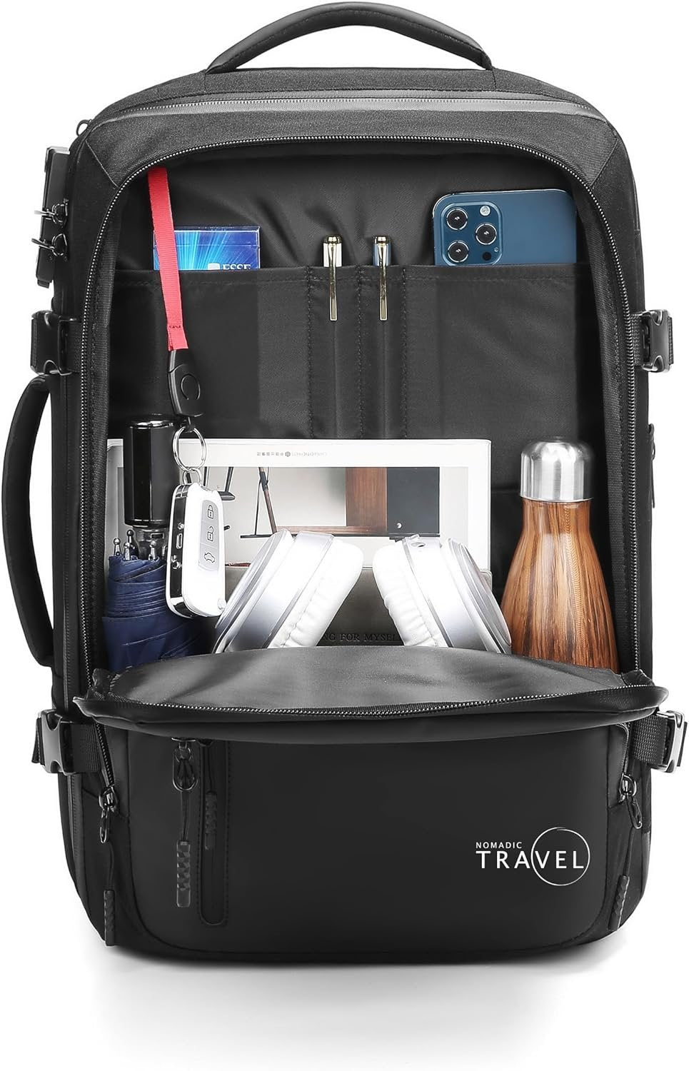 Nomadic Travel Backpack 25L With Anti-Theft Lock Design, Laptop Compartment and Weather-Resistant Durability