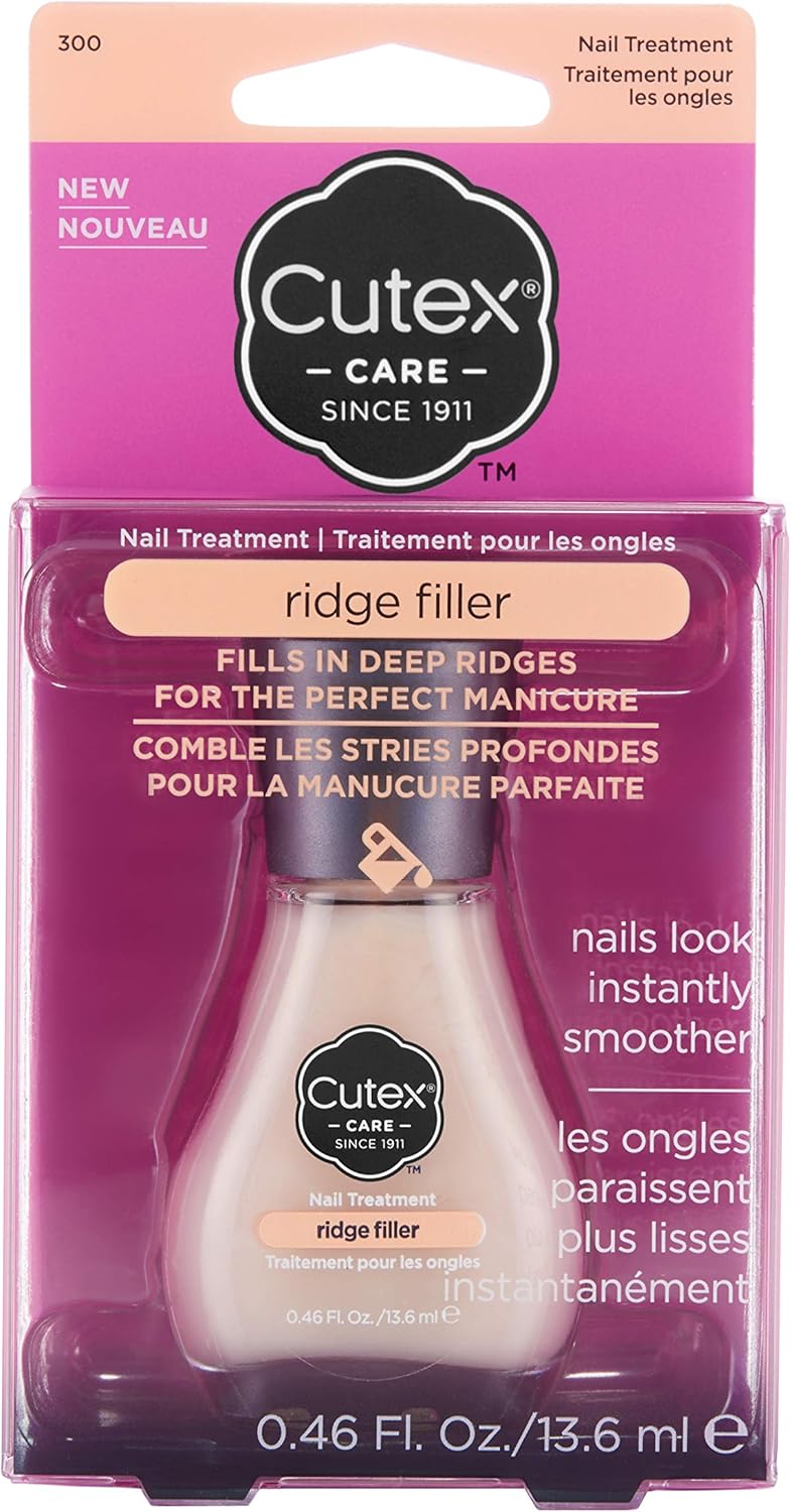 Cutex Ridge Filler Treatment Filler Nail Care Treatment Uneven Surface Nails with Grooves - 15ml
