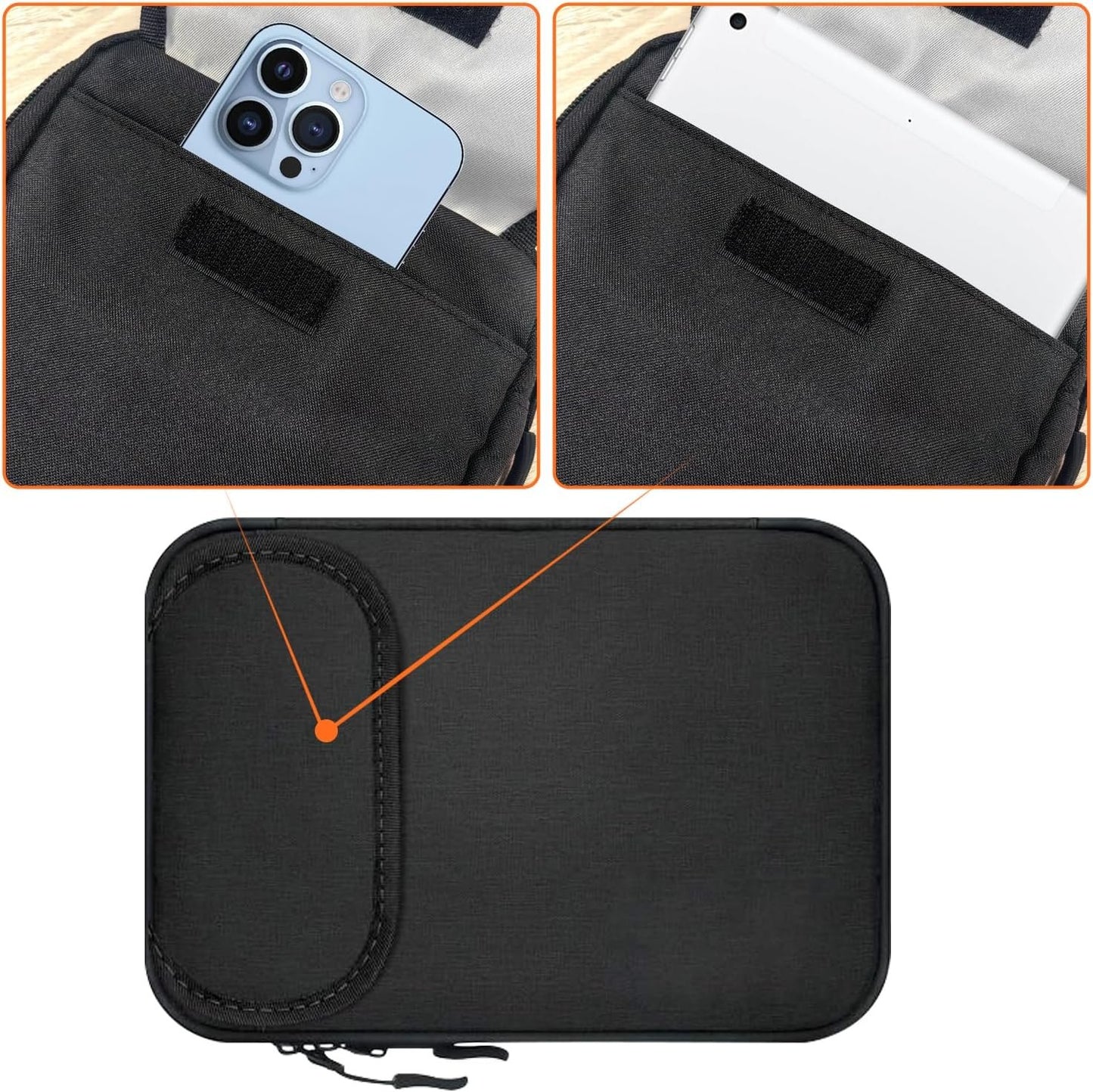 Travel Cable Organizer Bag, T Tersely Travel Gadget Cables Electronics Organiser Accessories Bag,Portable Tech Gear Bag Cable Bag Phone Accessories Carrying Storage Case for Headphone Earphone USB