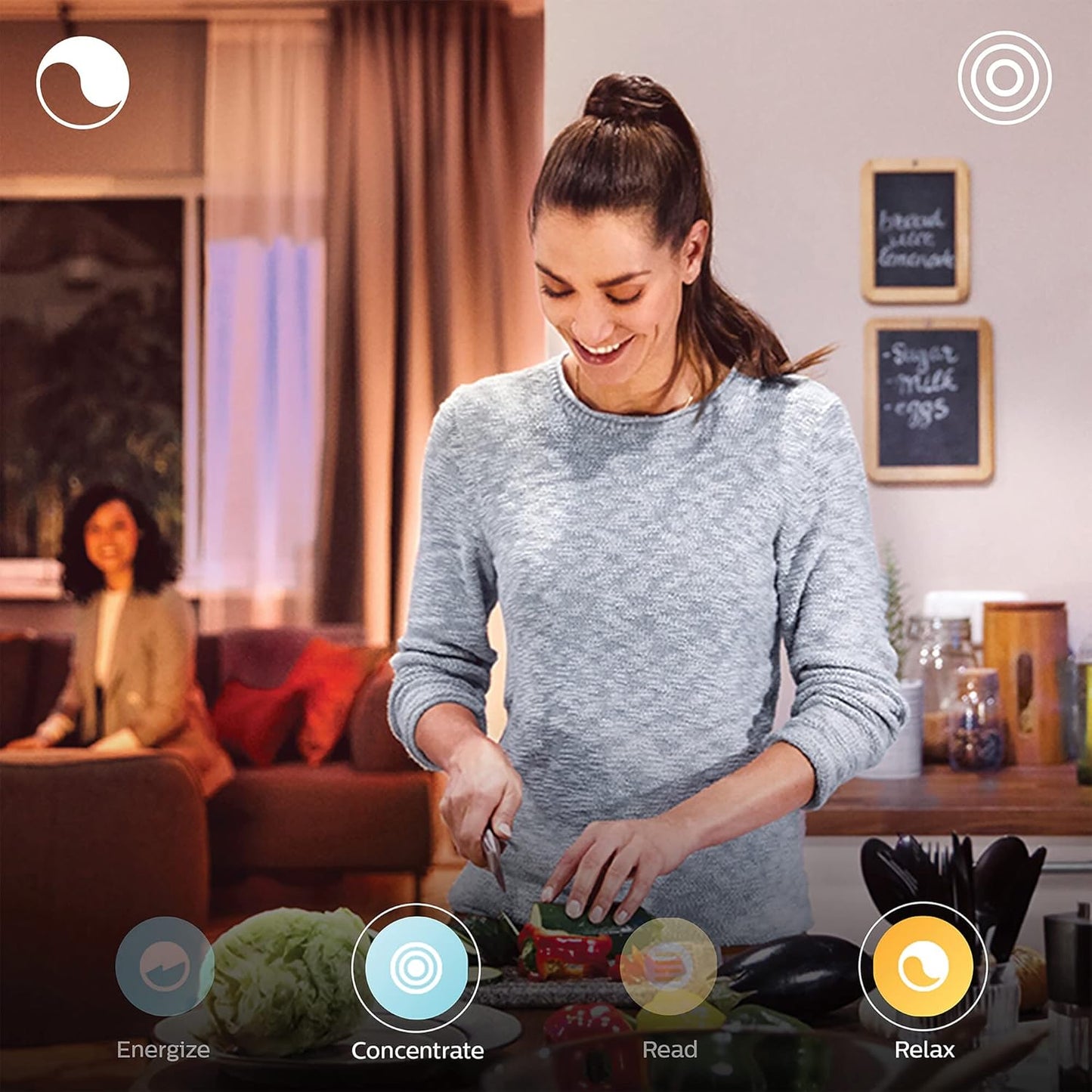 Philips Hue White and Color Ambiance Smart LED Light Bulb, E27, White or Coloured Light, 15W, Pack of 2