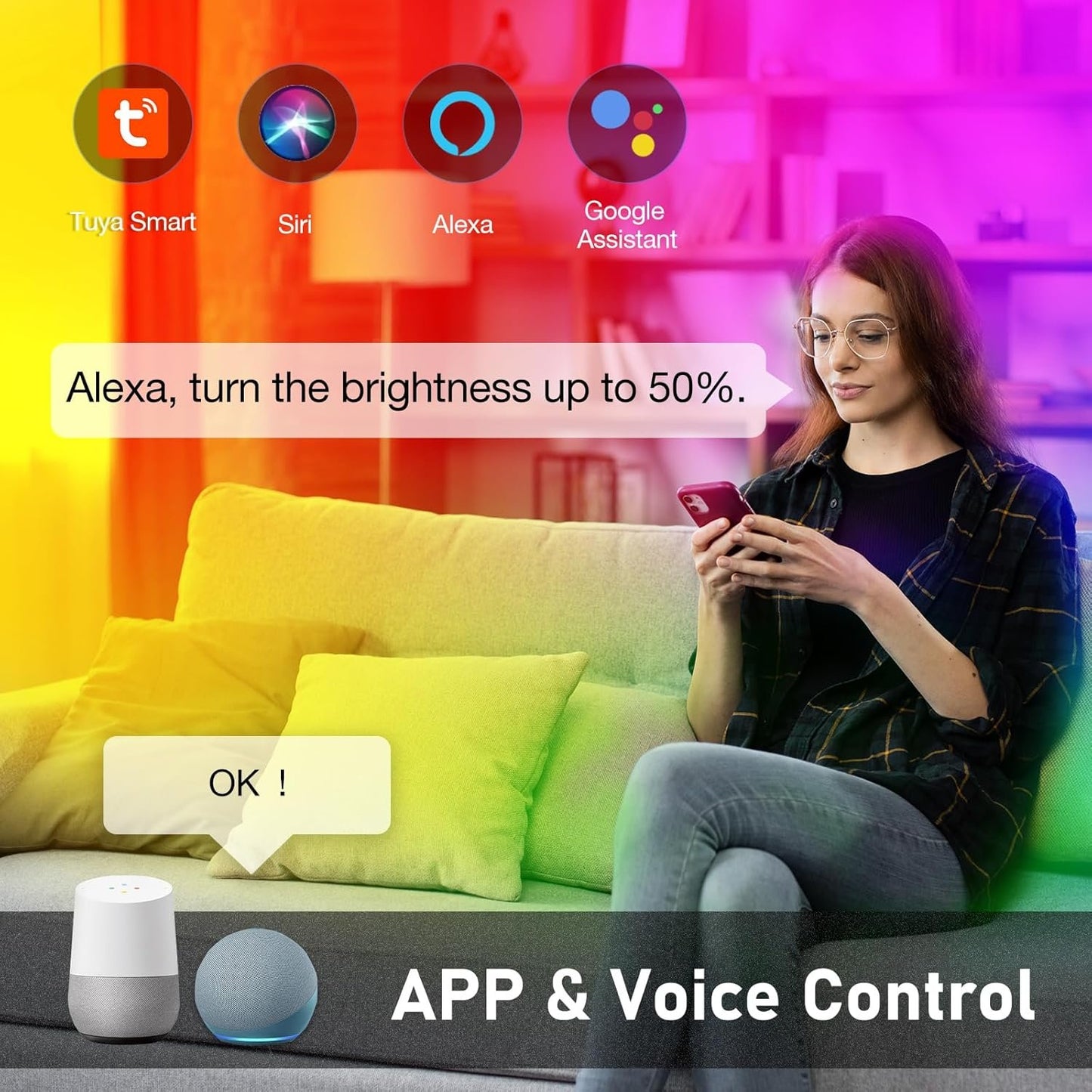 12 Pack Smart Recessed Lighting 4 Inch Black with RGB Color Changing & 2700-6000K, 2.4GHz WiFi Bluetooth Fast Link, Work with App/Alexa/Google Assistant/Siri, Include 1 Gateway