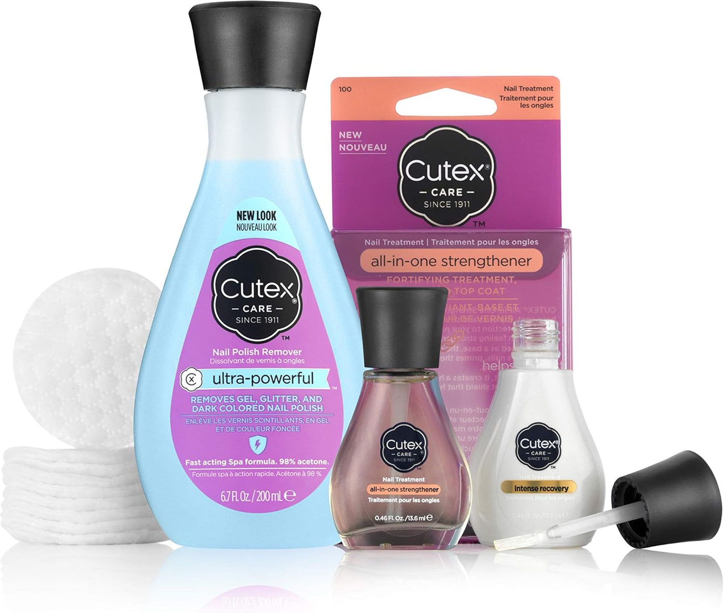 Cutex Intense Recovery Strengthening Treatment Nail Care Treatment Dry Weak Nails 13.6 Milliliters