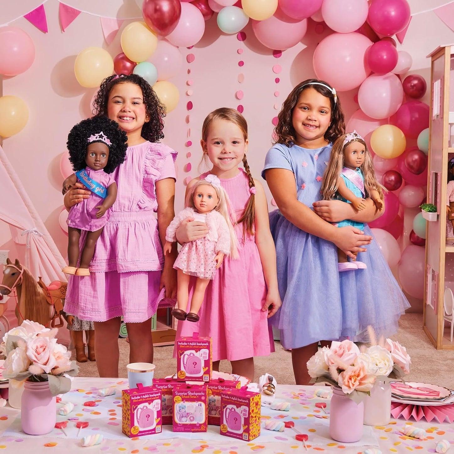 Our Generation – Coffee Shop Playset – Pretend Food Items – 18-inch Doll Accessories – Imaginative Play – Toys for Kids Ages 3 & Up – Love U Latte