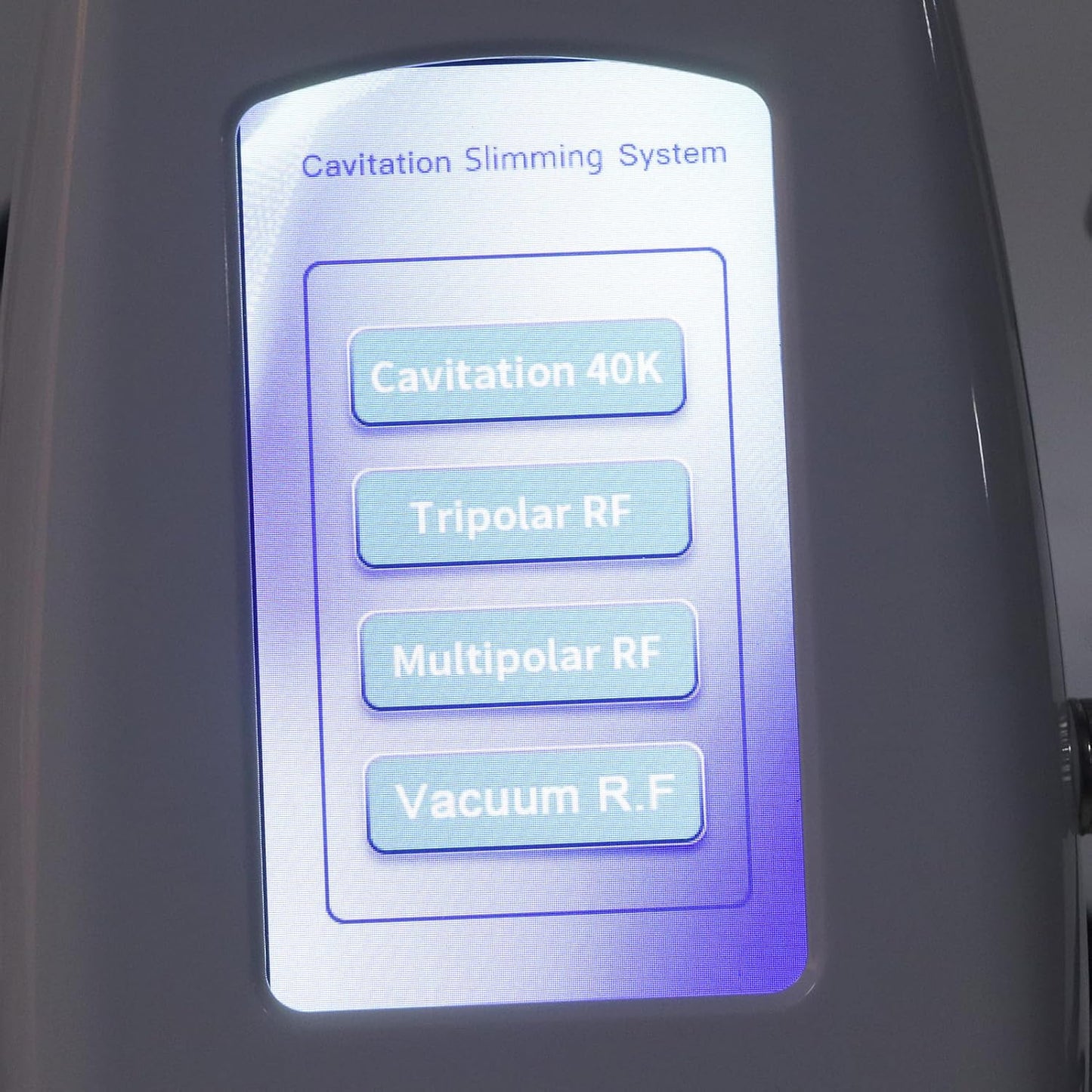 Cavitation Machine, 100-240V Cavitation Slimming Device 4 In 1 40K Fat Burning Machine Body Slimming Vacuum Machine Skin Care Adjustable Colorful Touch Screen for Arm