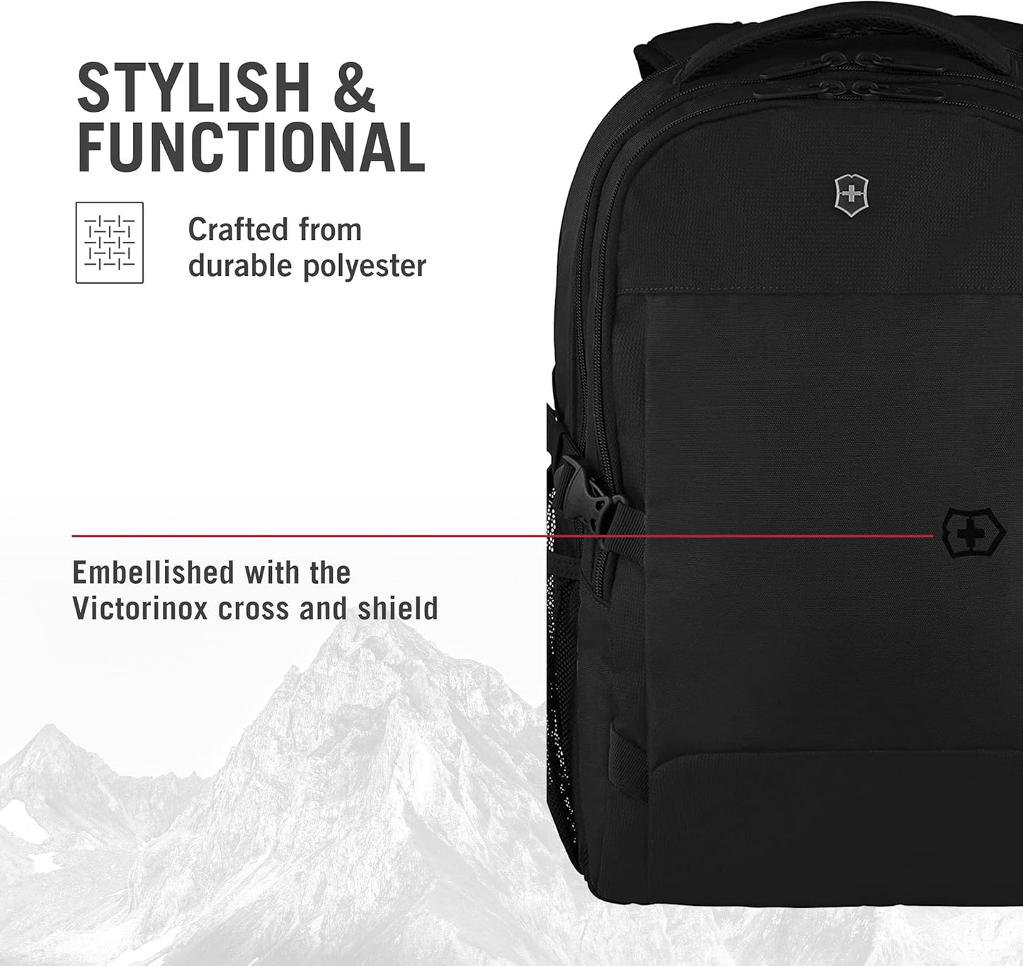 Victorinox VX Sport EVO 16-Inch Laptop Daypack, Black