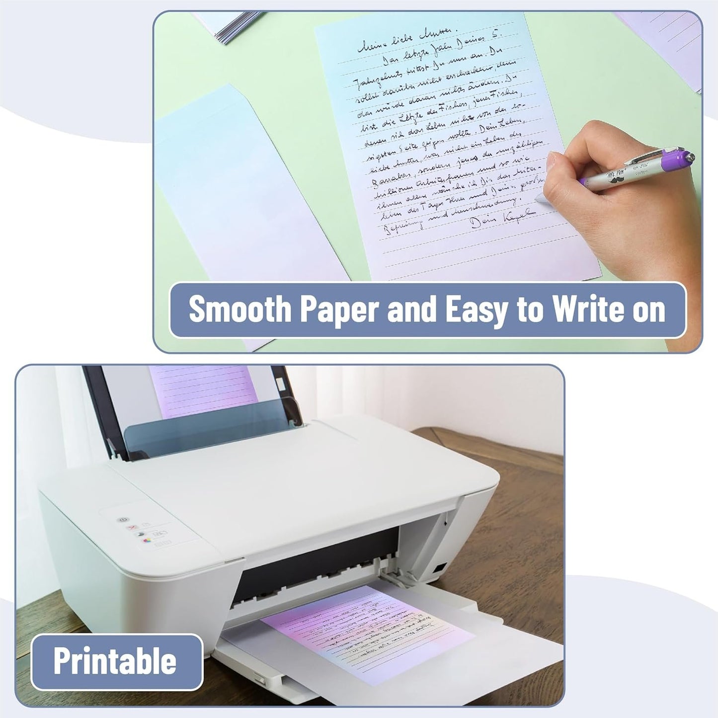 Mr. Pen- Stationery Writing Paper with Envelopes, 30 Letter Writing Paper with 18 Envelopes, Cute Stationary Set for Writing Letters, 8.18 x 5.5 Inch Stationary Paper and 6.55 x 3.2 Inch Envelopes