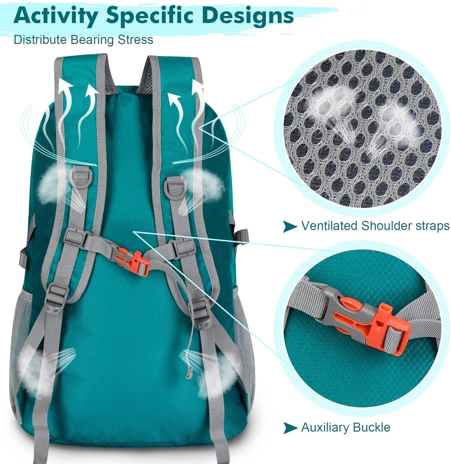 ZOMAKE Lightweight Packable Backpack 30L