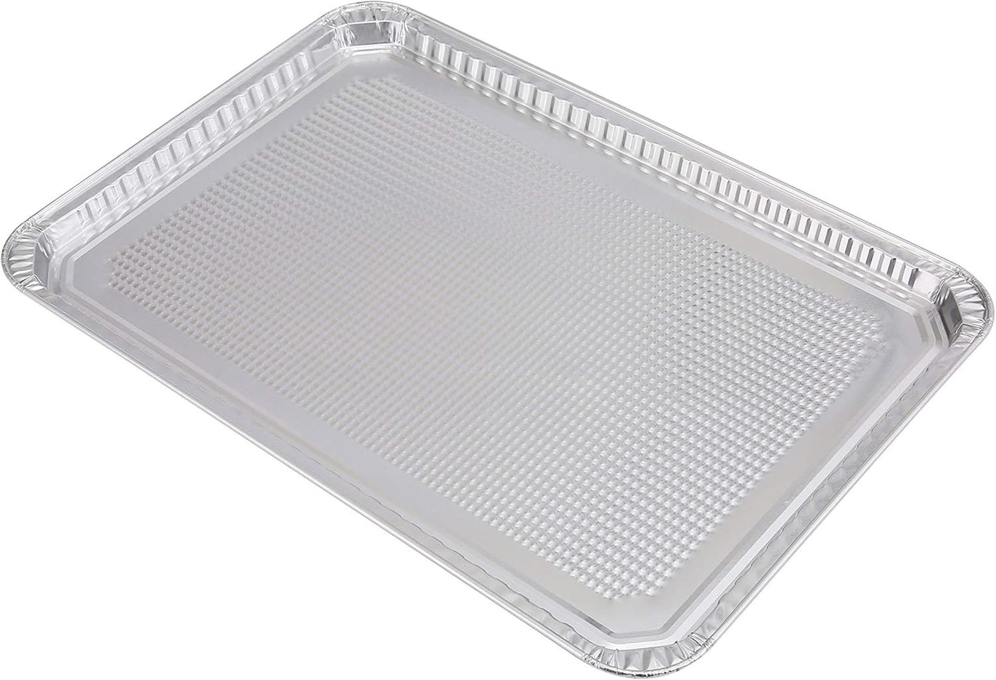 Glad Disposable Bakeware Aluminum Rectangular Cookie Sheets for Baking and Roasting, 12 Count-16" x 11" x 0.25" - Textured, Made from Aluminum - Baking Sheets, Baking Pans, Foil Cookie Sheet