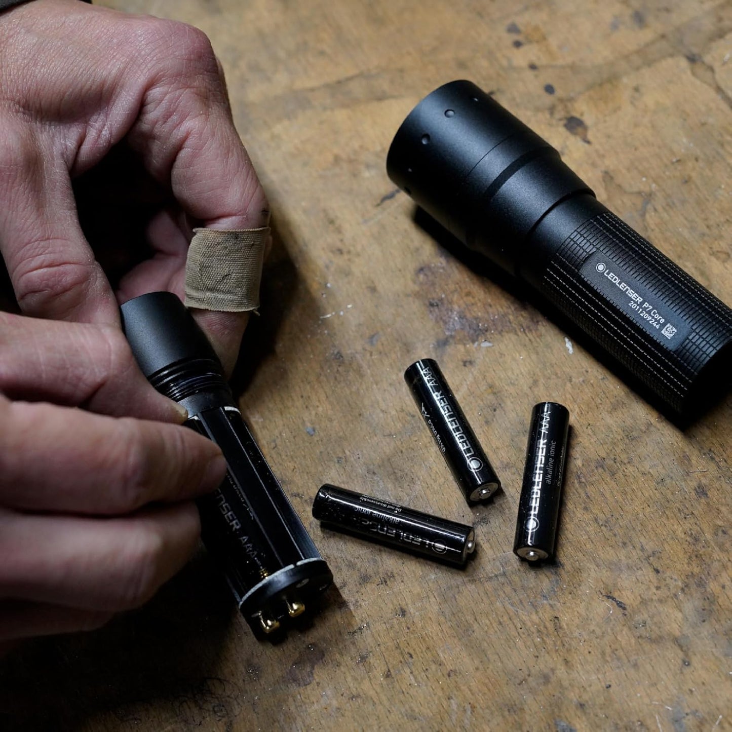 Ledlenser P7 Core Flashlight, High Power LED, 450 Lumens, Light for Home, Camping, Hiking, Tactical, and Emergency Use, Advanced Focus System