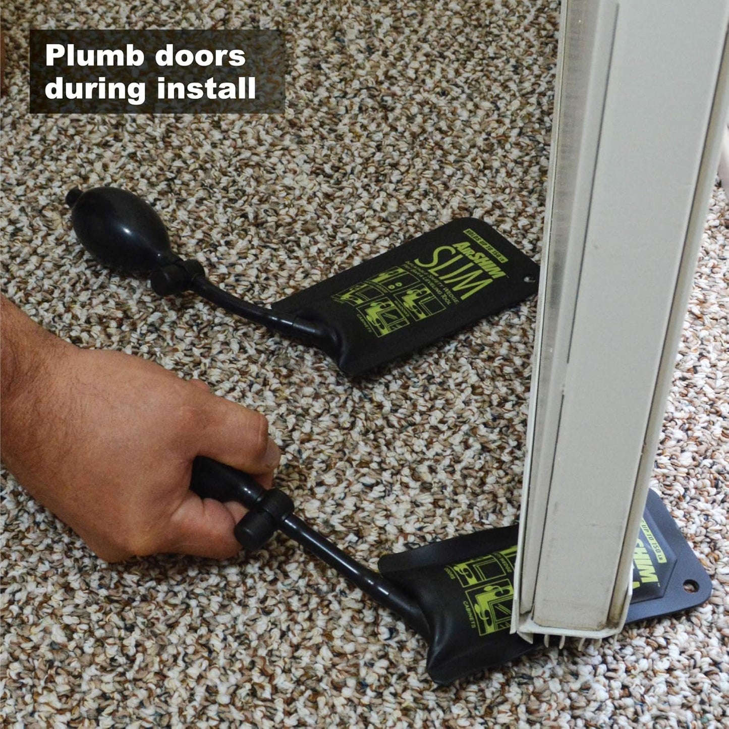 Calculated Industries 1180 Airshim Slim Inflatable Elevator Door Safety Wedge & Pry bar & Leveling Tool For Installers, Mechanics & Inspectors | 150 Lb Rating