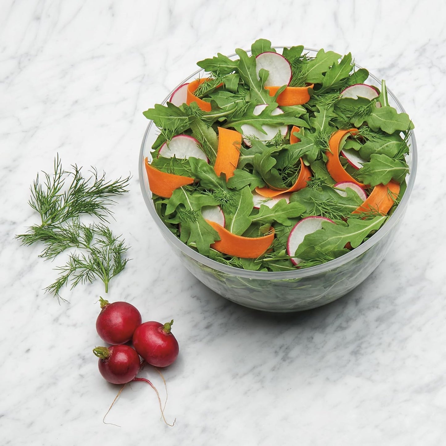 OXO Good Grips Little Herb and Salad Spinner, 20 cm / 2.7 Litre