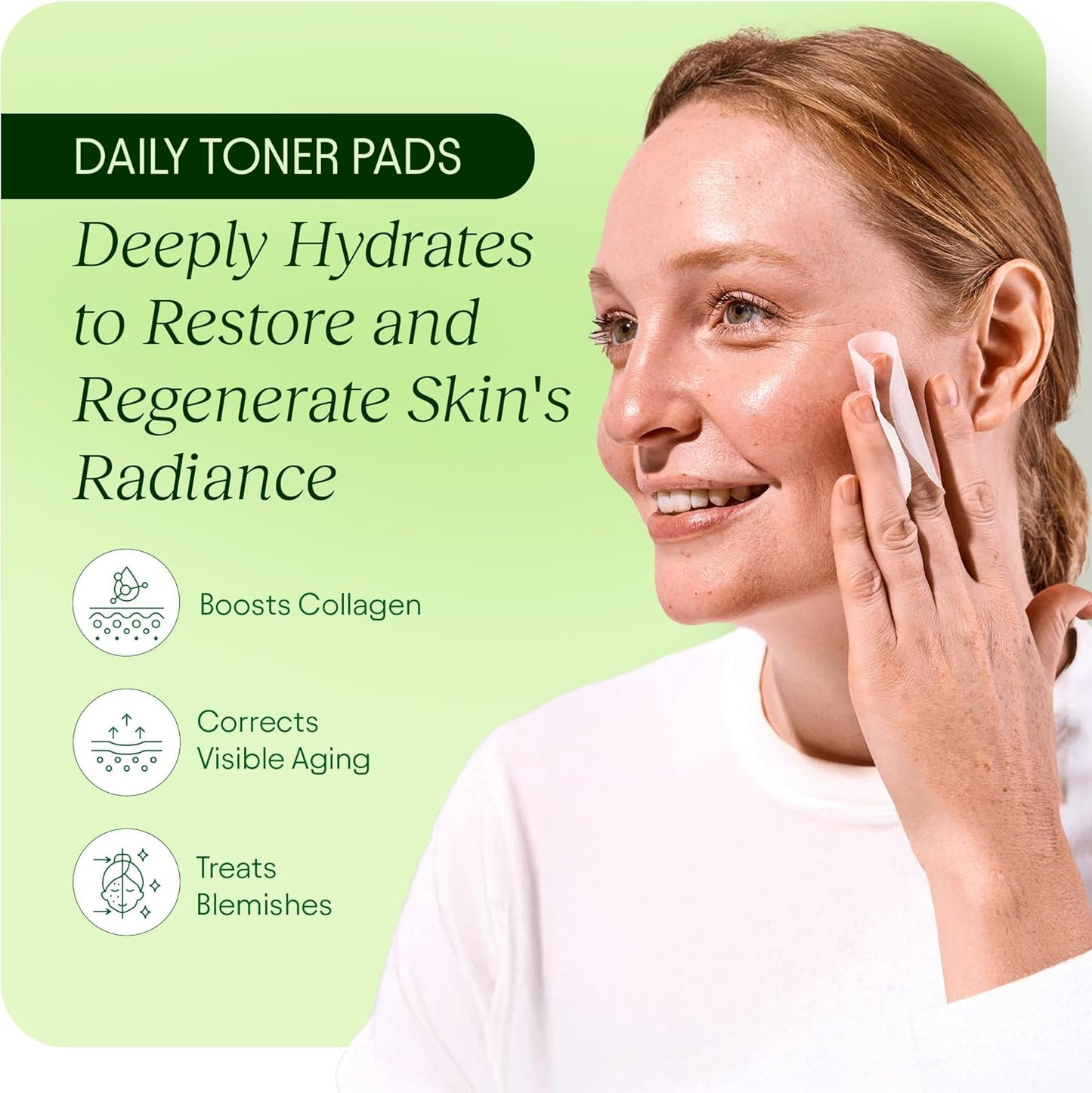 Korean Skincare Anti-Aging, Dark Spot & Wrinkle Minimizing Toner Pads - Hydrating with Snail Mucin, Centella Asiatica, Niacinamide, Peptides - for Polished & Youthful Skin - 100 Count