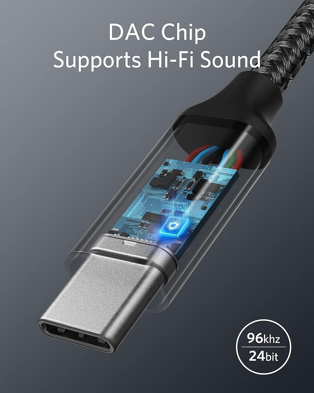 Anker USB C to 3.5mm Audio Adapter, Male to Female Nylon Cable for Samsung S20/S20+/S20 Ultra, Pixel 4/ + 4XL, and More Type C Devices