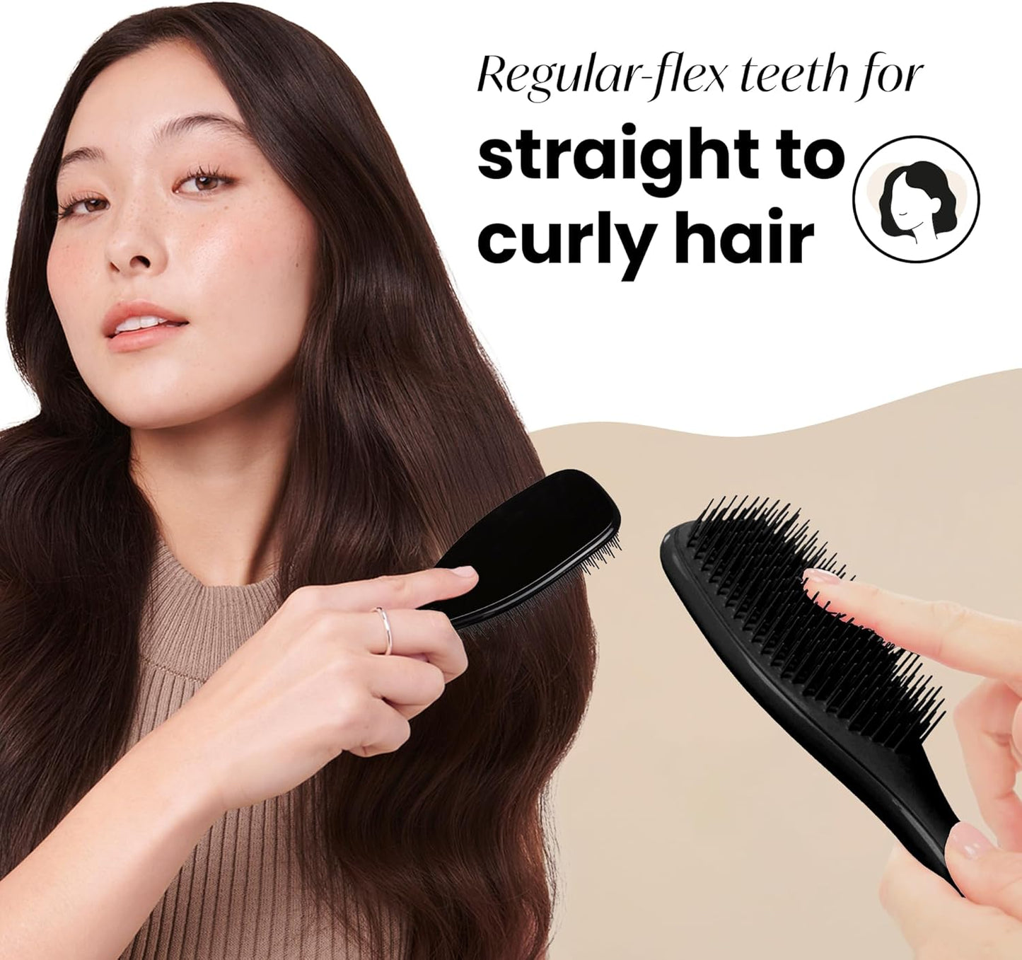 Tangle Teezer Wet Detangler Hairbrush - Liquorice Black