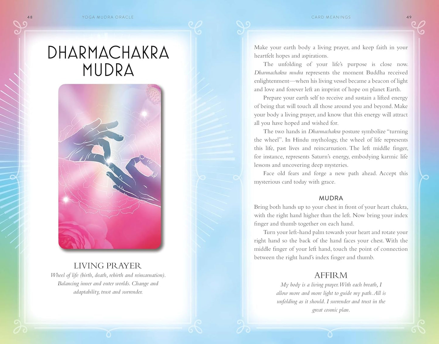 Yoga Mudra Oracle Book and Card Deck: Includes 44 Cards and a 128-Page Book