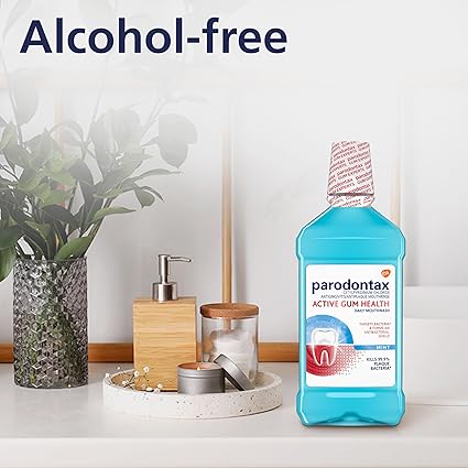 Parodontax Active Gum Health Mouthwash, Antiplaque and Antigingivitis Mouthwash, Mint, 3x16.9 Fl Oz