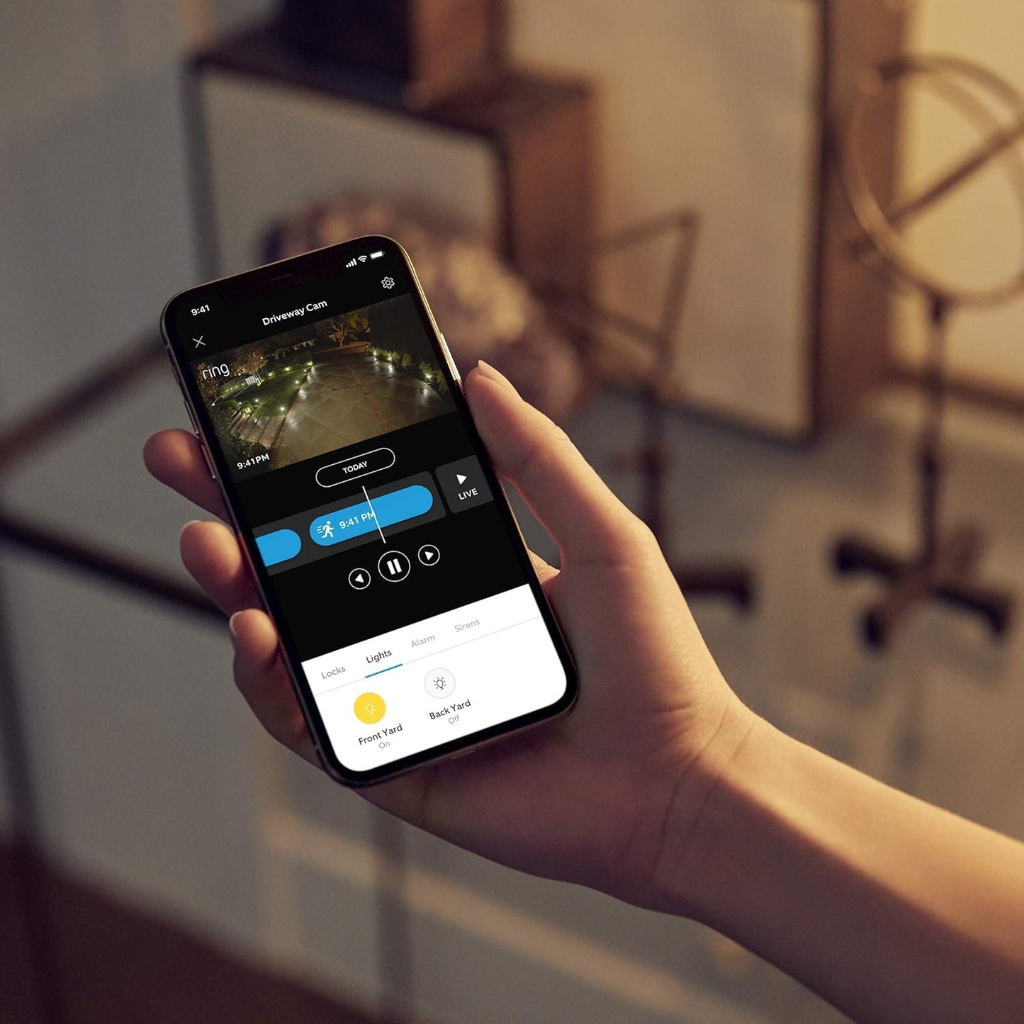 Ring Smart Lighting – Steplight, Battery-Powered, Outdoor Motion-Sensor Security Light, Black (Ring Bridge required)