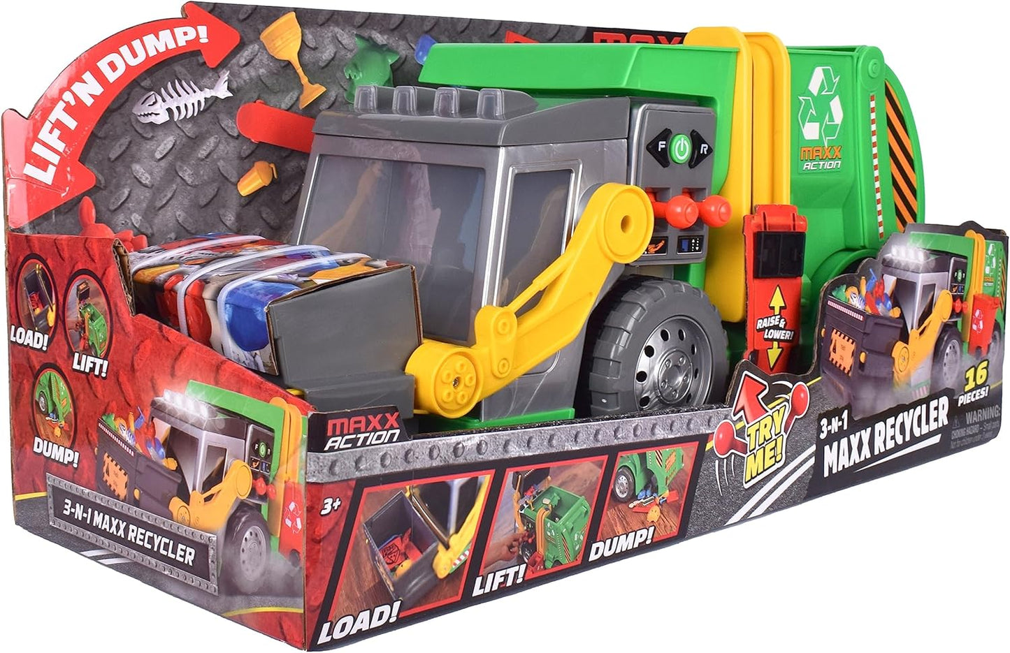 Maxx Action Recycle Series Realistic Play Vehicle Trucks