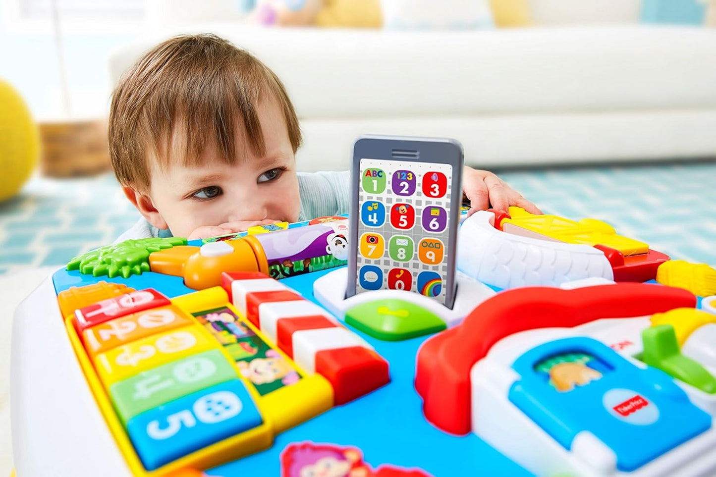 Fisher-Price Laugh & Learn Around the Town Learning Table, interactive play center with Smart Stages learning content for infants and toddlers ages 6 months & up