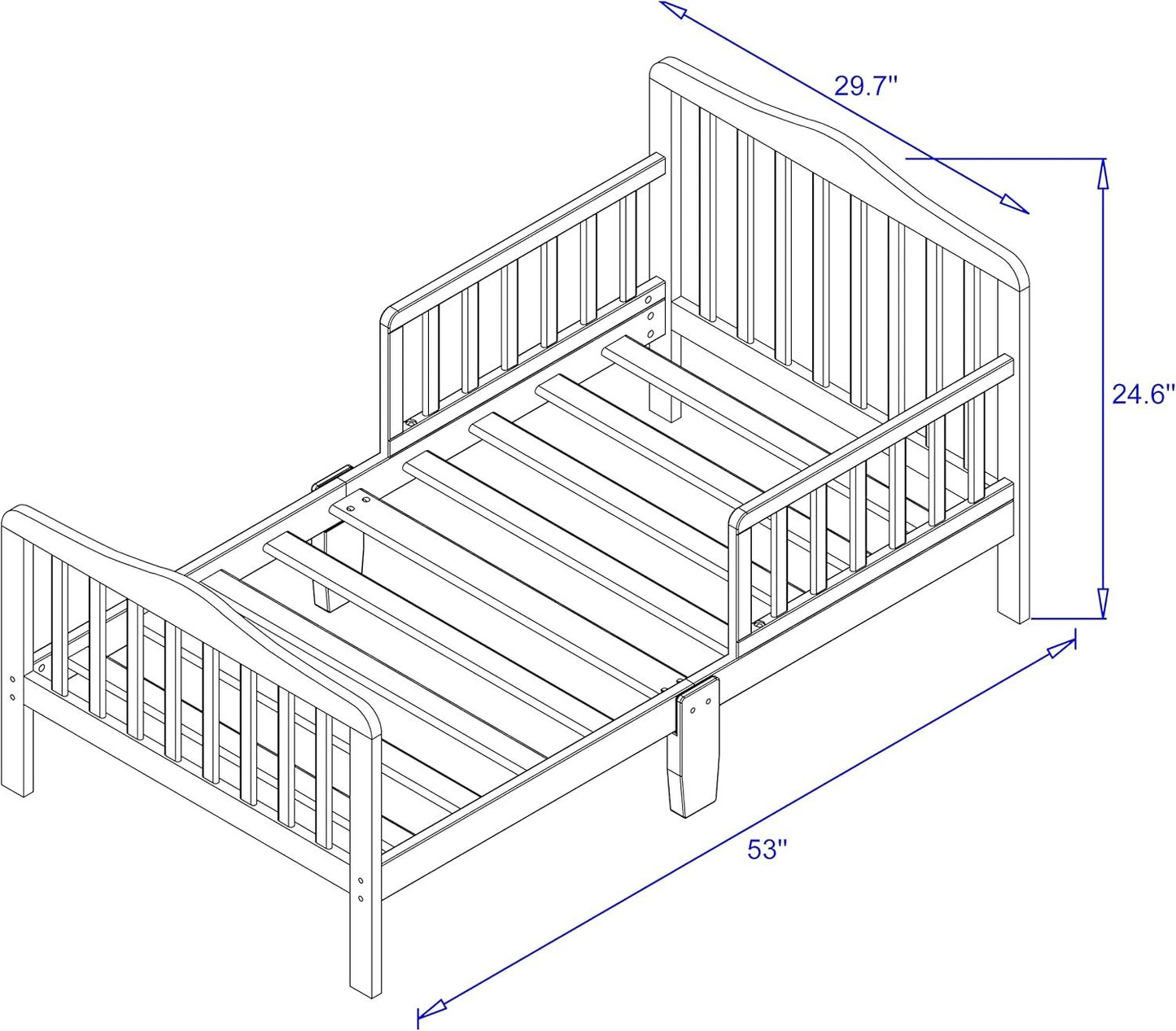 Lennox Furniture Toddler Bed Florence White