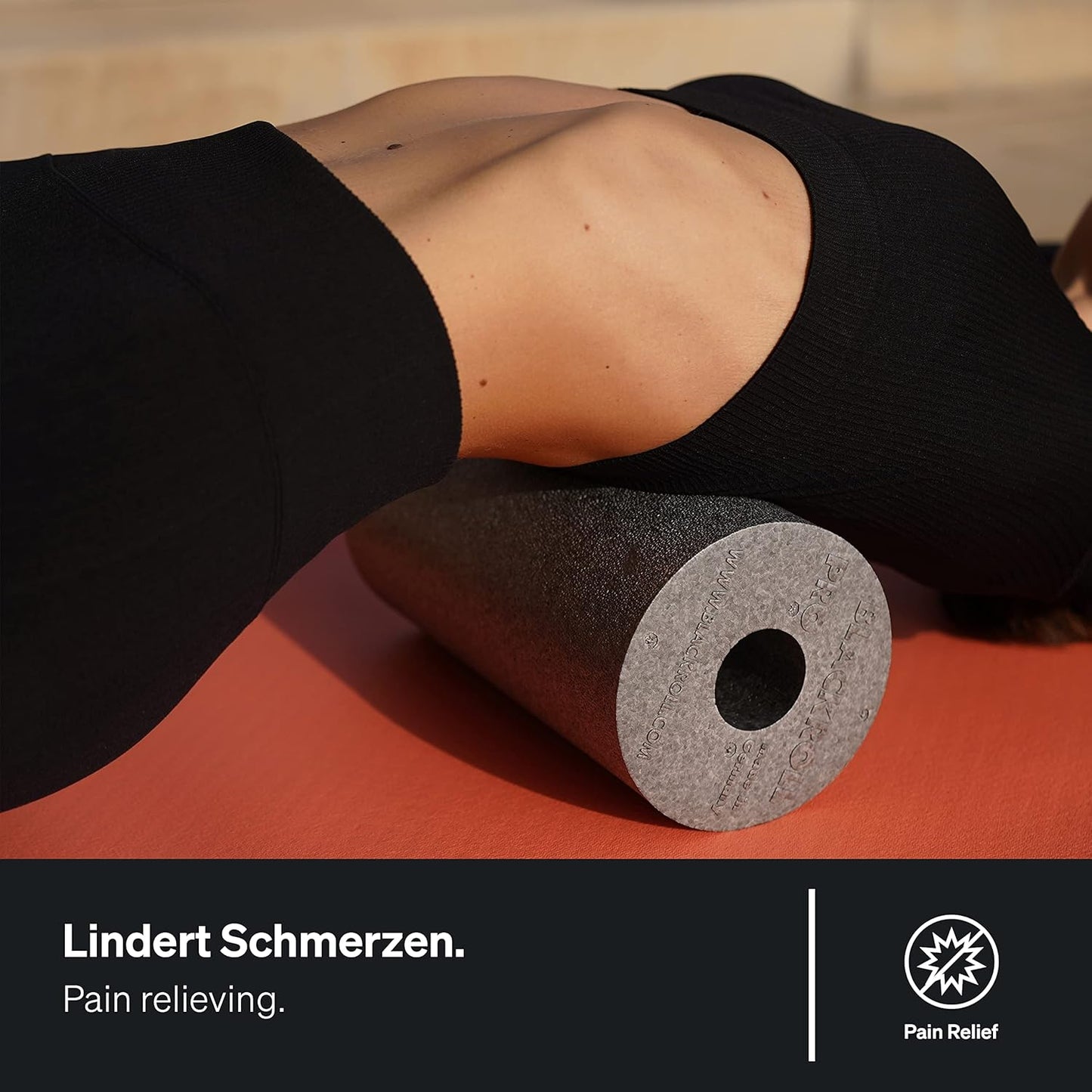 BLACKROLL® STANDARD Original Foam Roller for Self-Massage Back and Neck, Muscle Massage Roller for Functional Training, 30 cm