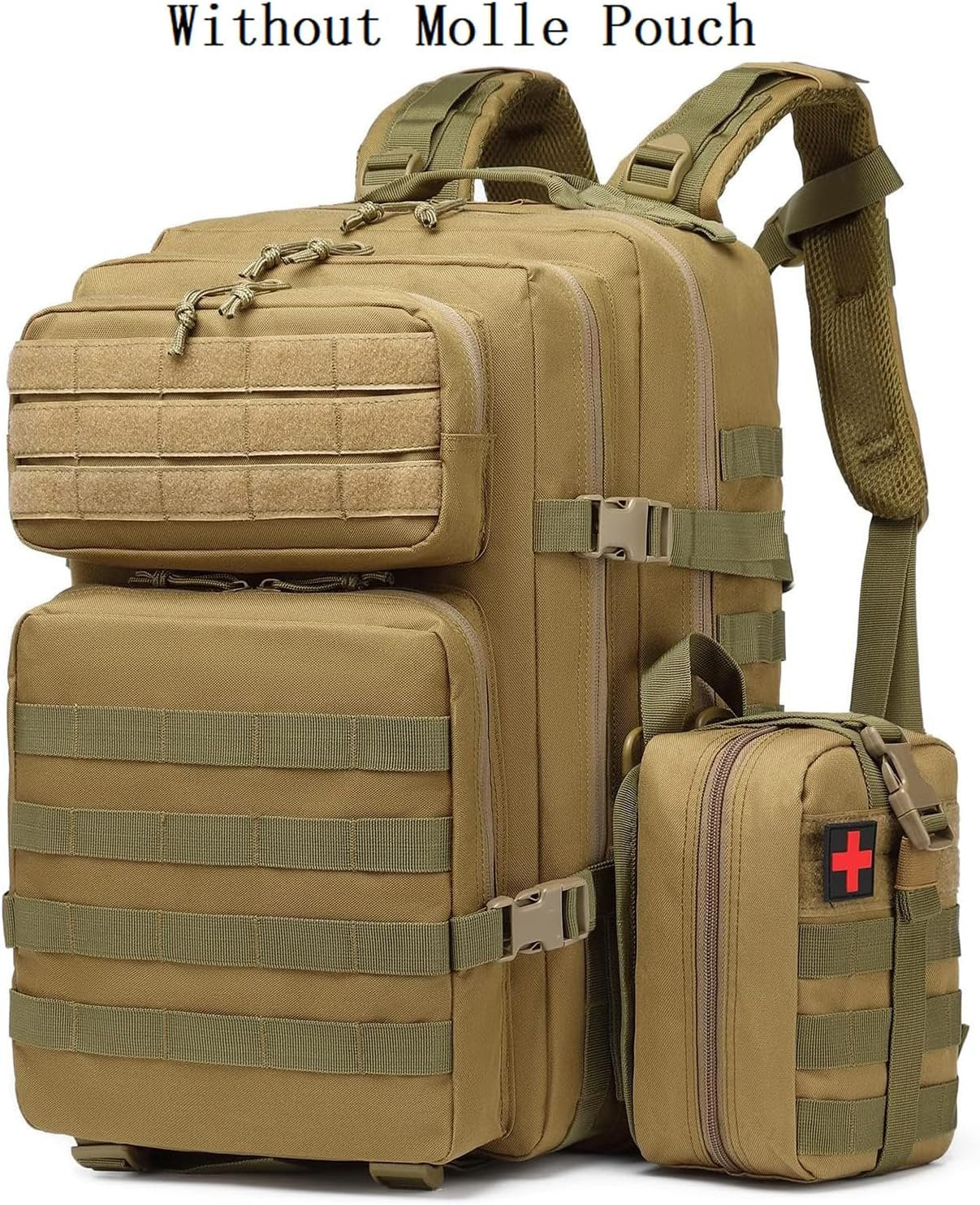 ATBP Military Tactical Molle Rucksack Backpack Large Travel Backpack Hiking Daypack Camping Hunting Backpack 40L